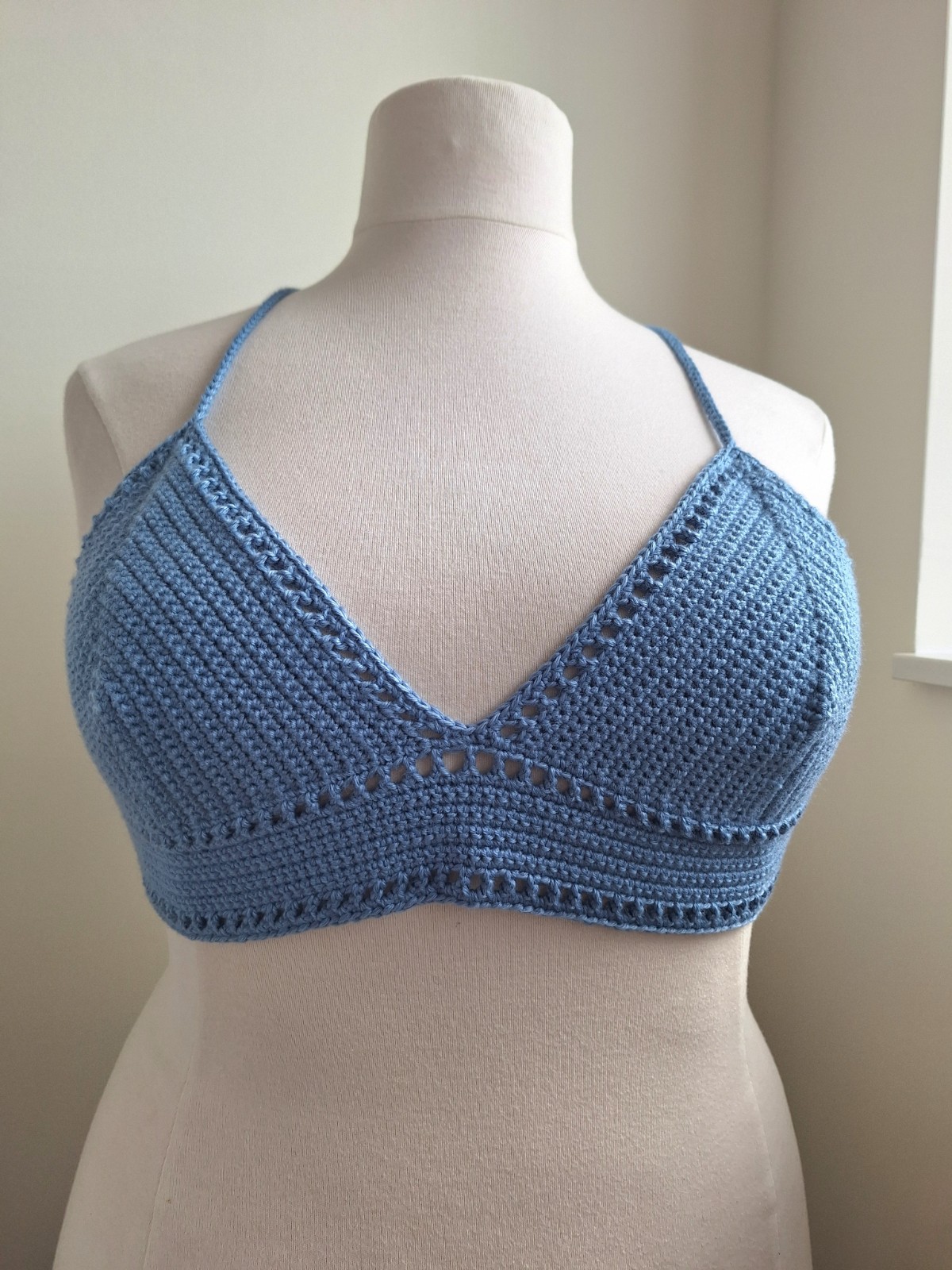 Gehaakt topje 'Boho top blauw | paars'