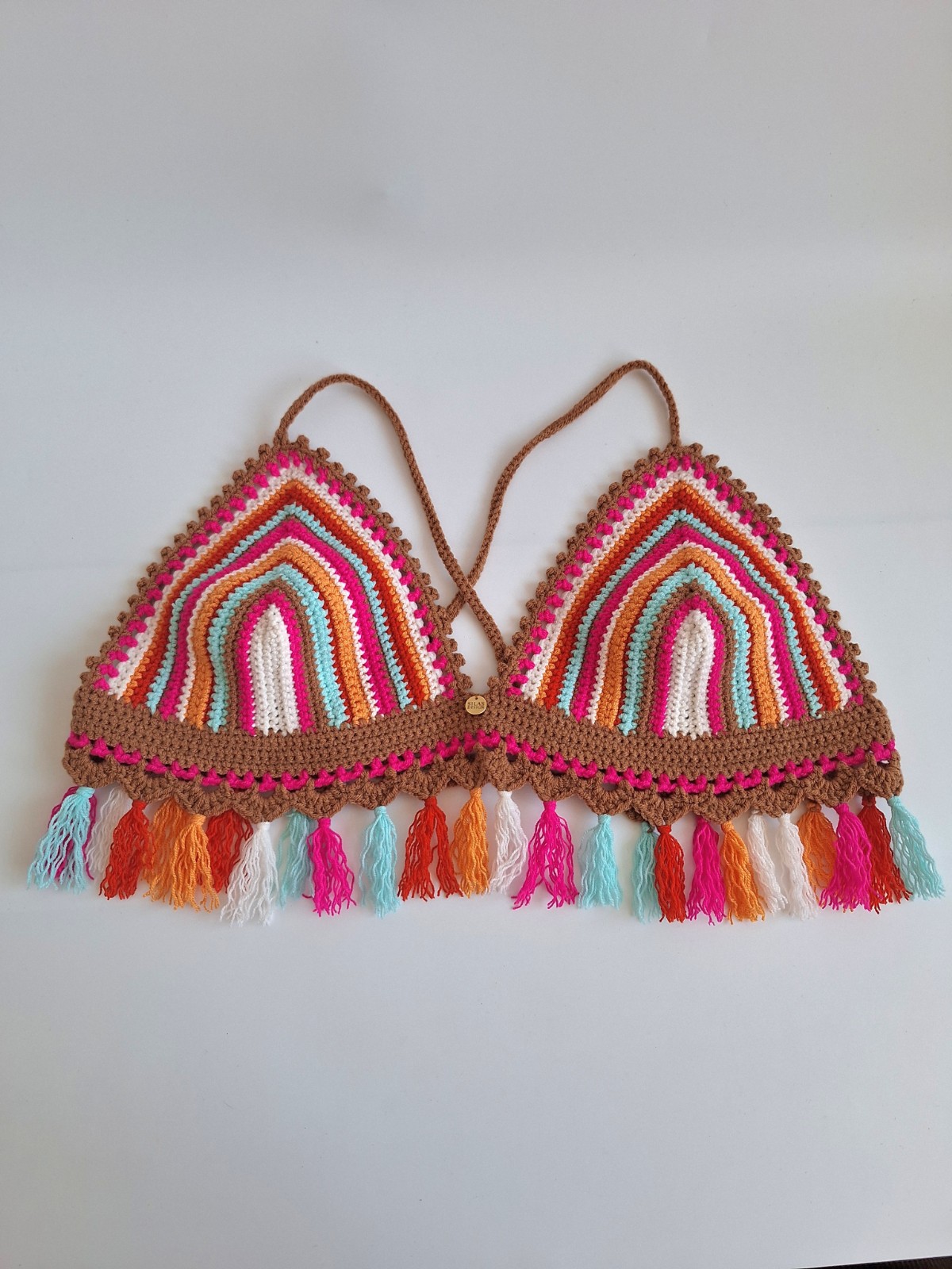 Gehaakt topje 'Gigi top tropisch'