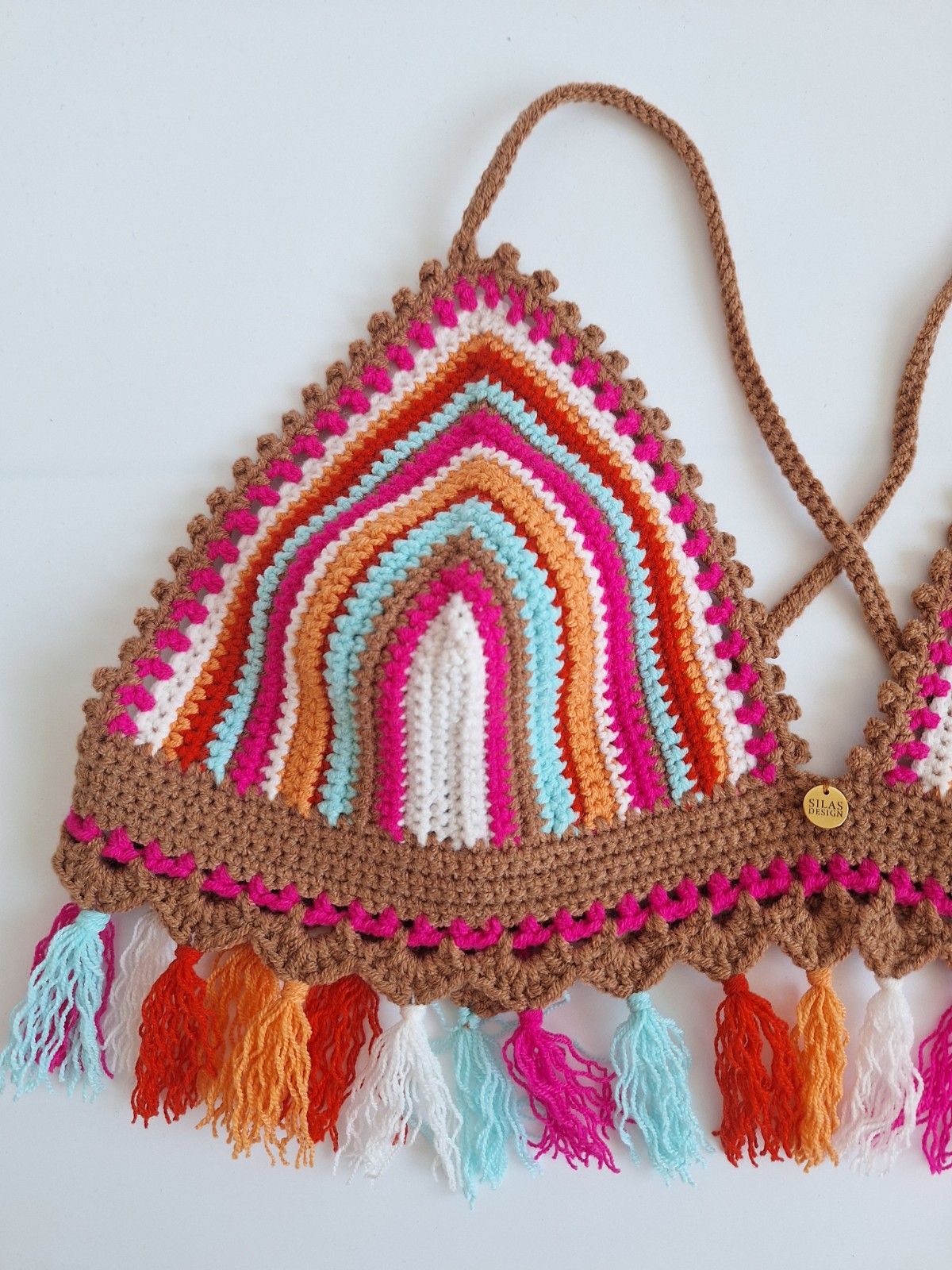 Gehaakt topje 'Gigi top tropisch'