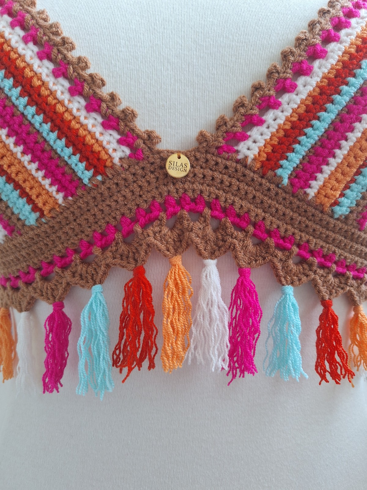 Gehaakt topje 'Gigi top tropisch'