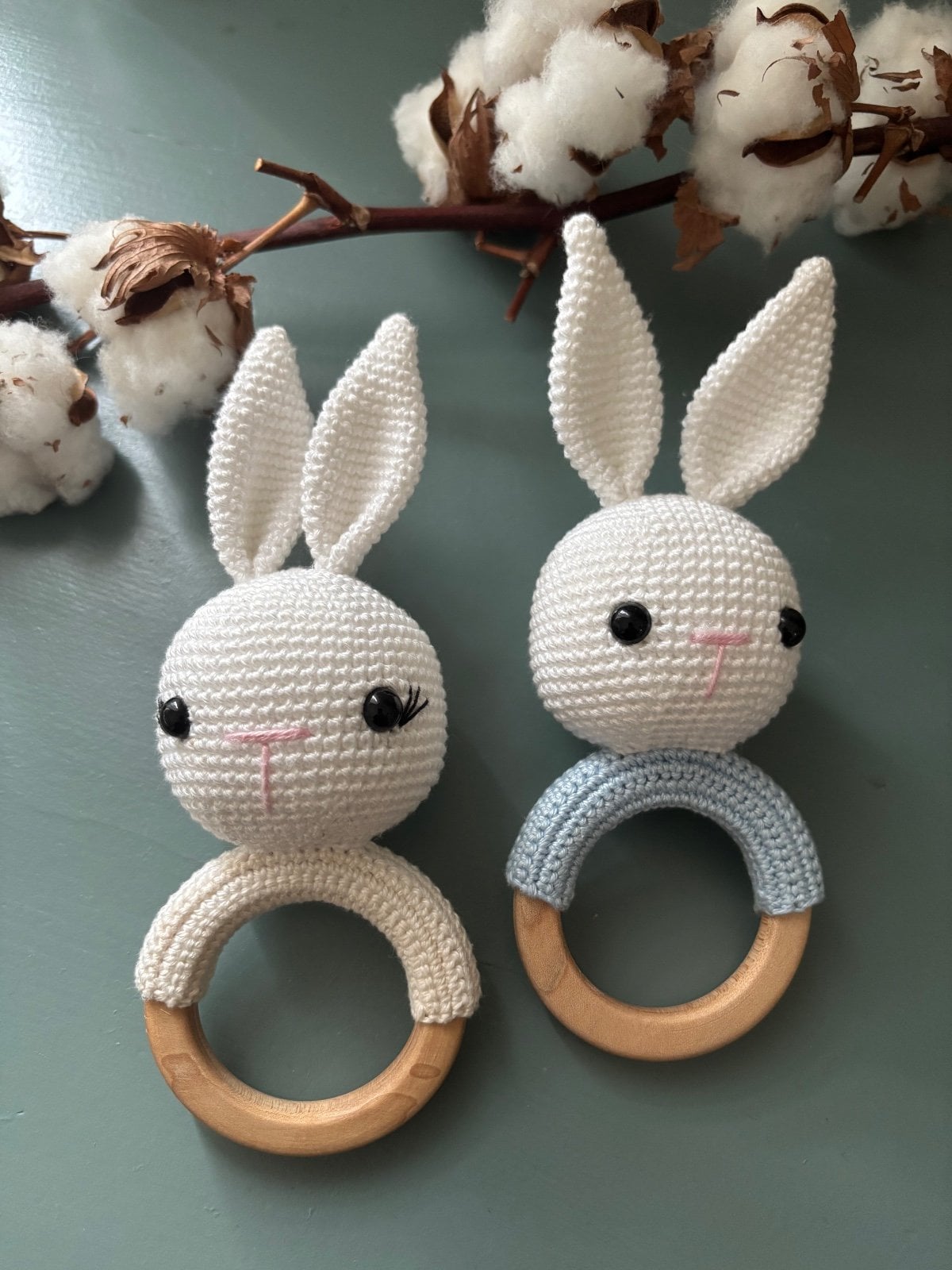 Gehaakte Konijn Ramelaar – Zacht & Lief Babyspeelgoed - 86352 Gehaakte Konijn Ramelaar – Zacht & Lief Babyspeelgoed