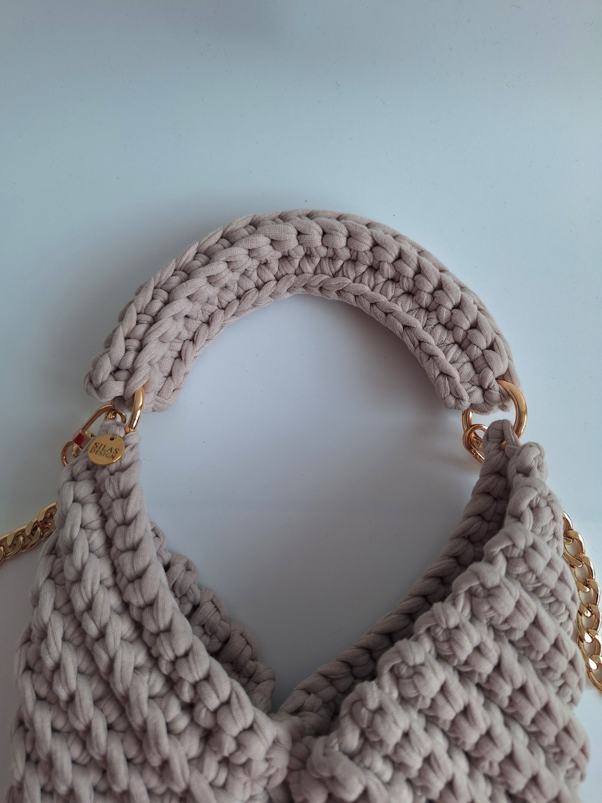 Gehaakte crossbody tas 'Beige'