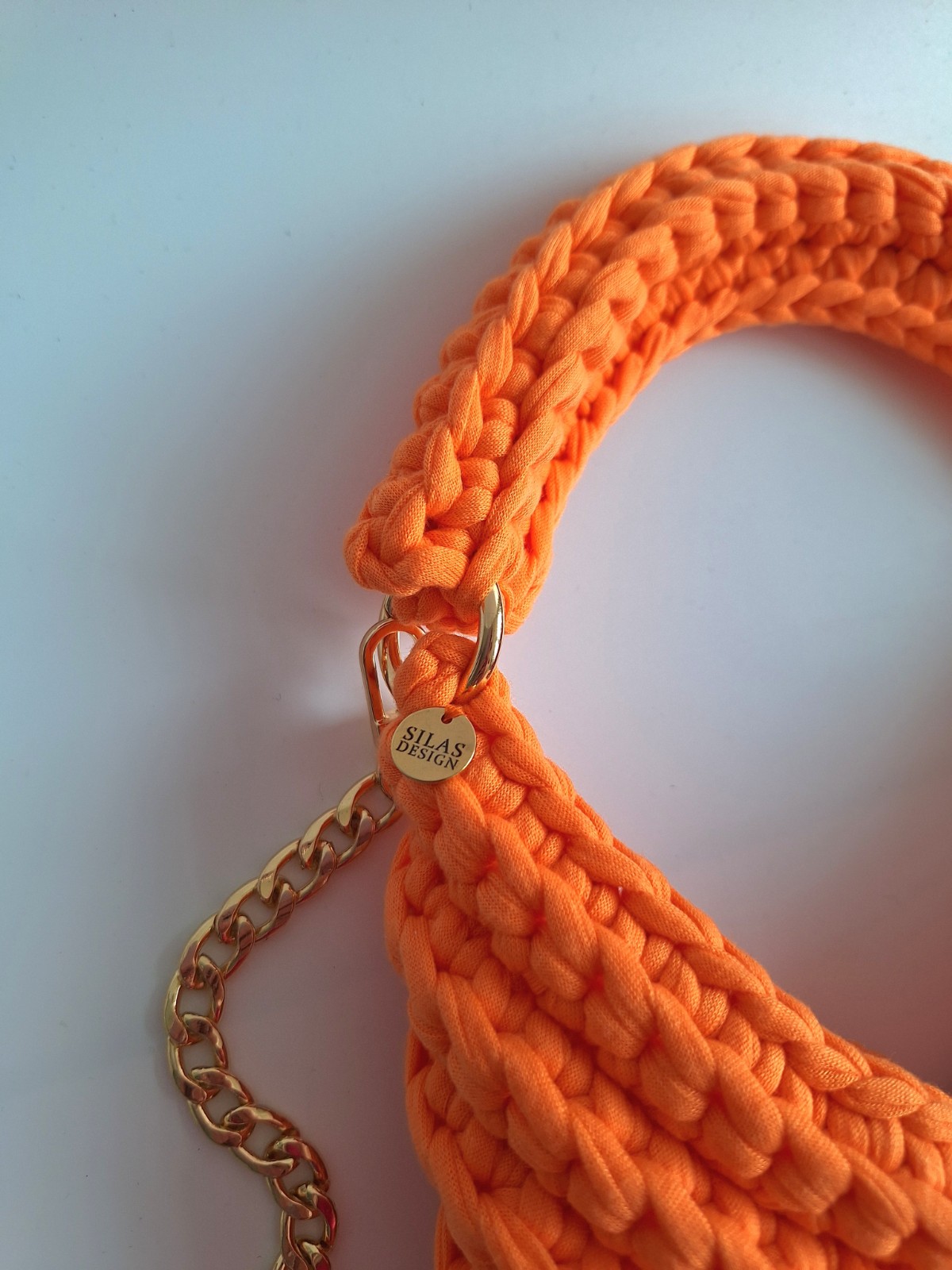 Gehaakte crossbody tas 'Oranje'