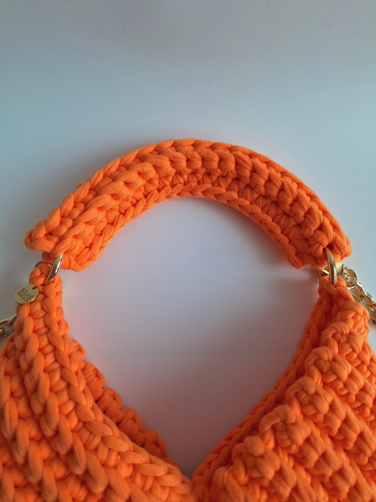 Gehaakte crossbody tas 'Oranje'
