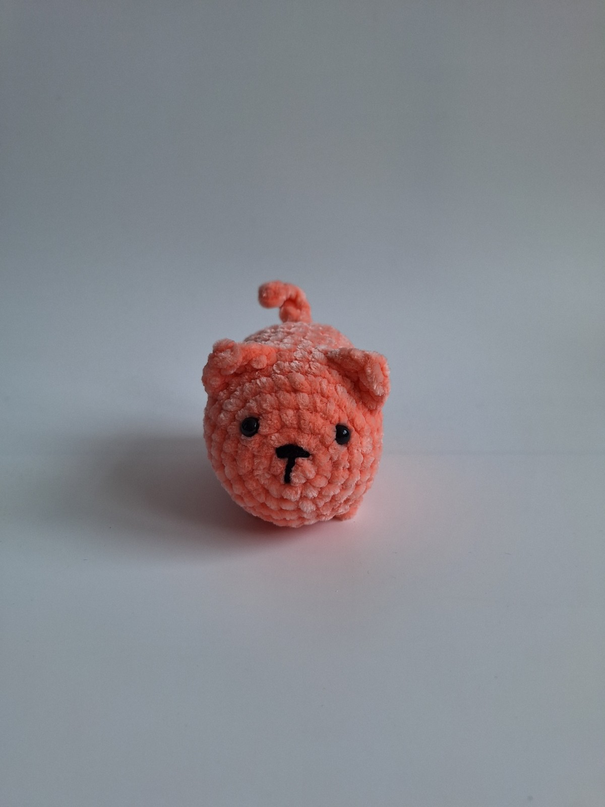 Gehaakte knuffel 'Perzik kat'