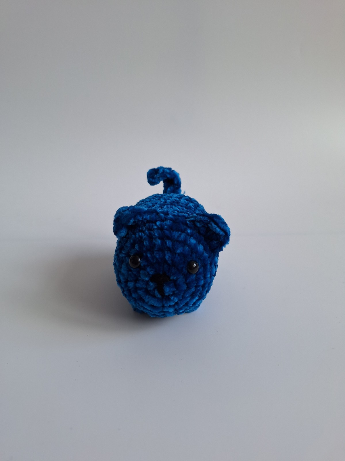 Gehaakte knuffel 'Petrol kat'