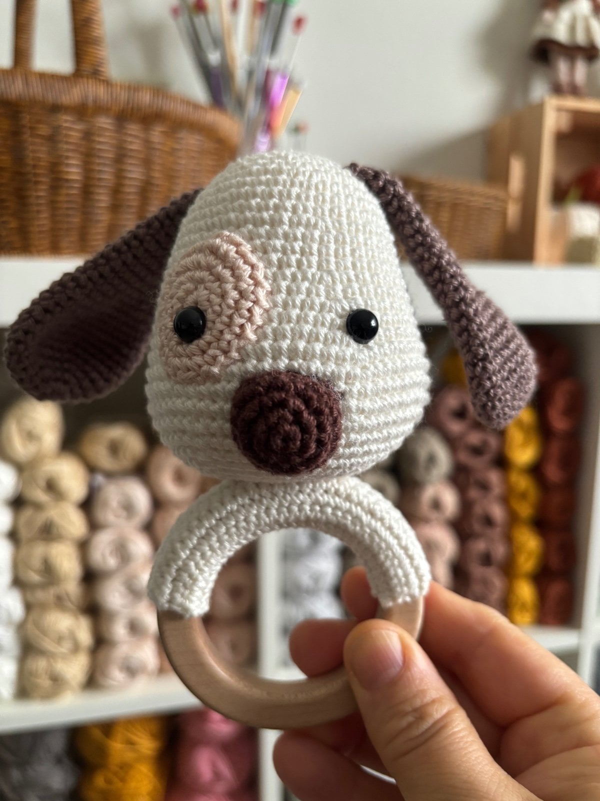 Honden Ramelaar – Handgemaakt van Katoen met Rammelgeluid - 86343 Honden Ramelaar – Handgemaakt van Katoen met Rammelgeluid