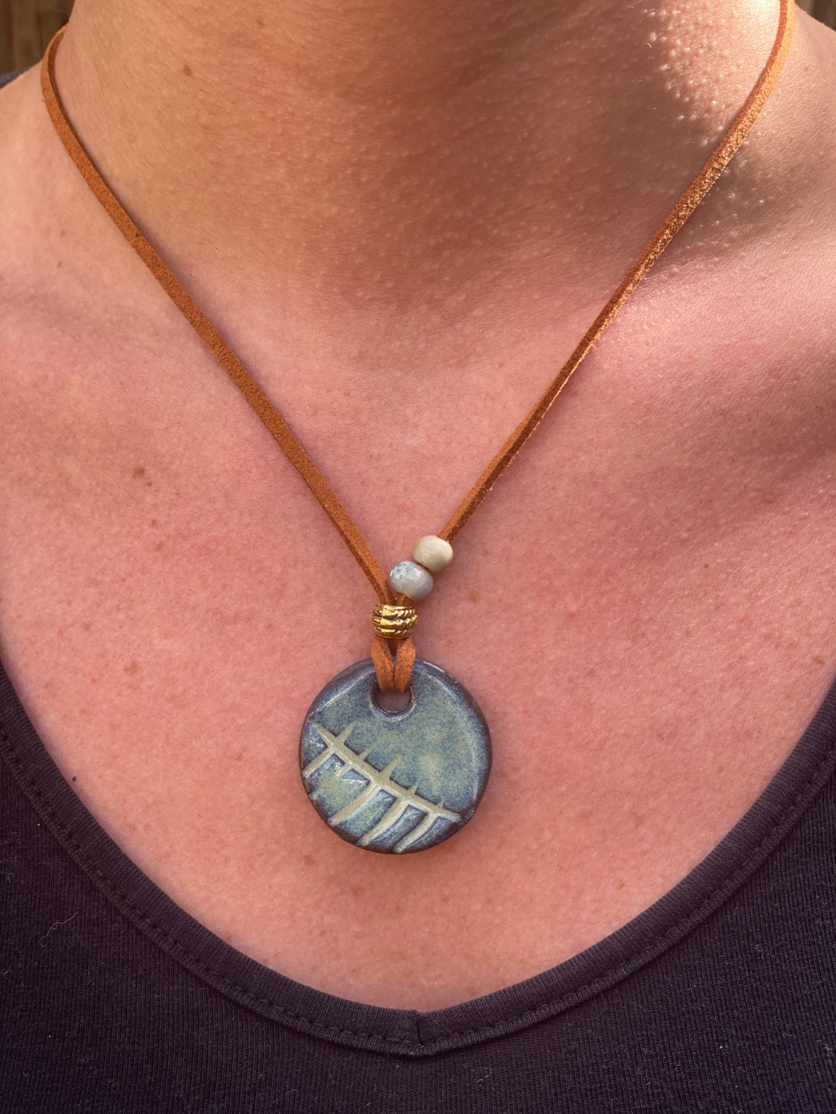 Ketting van handgemaakt keramiek - unieke chokers, diverse hangers