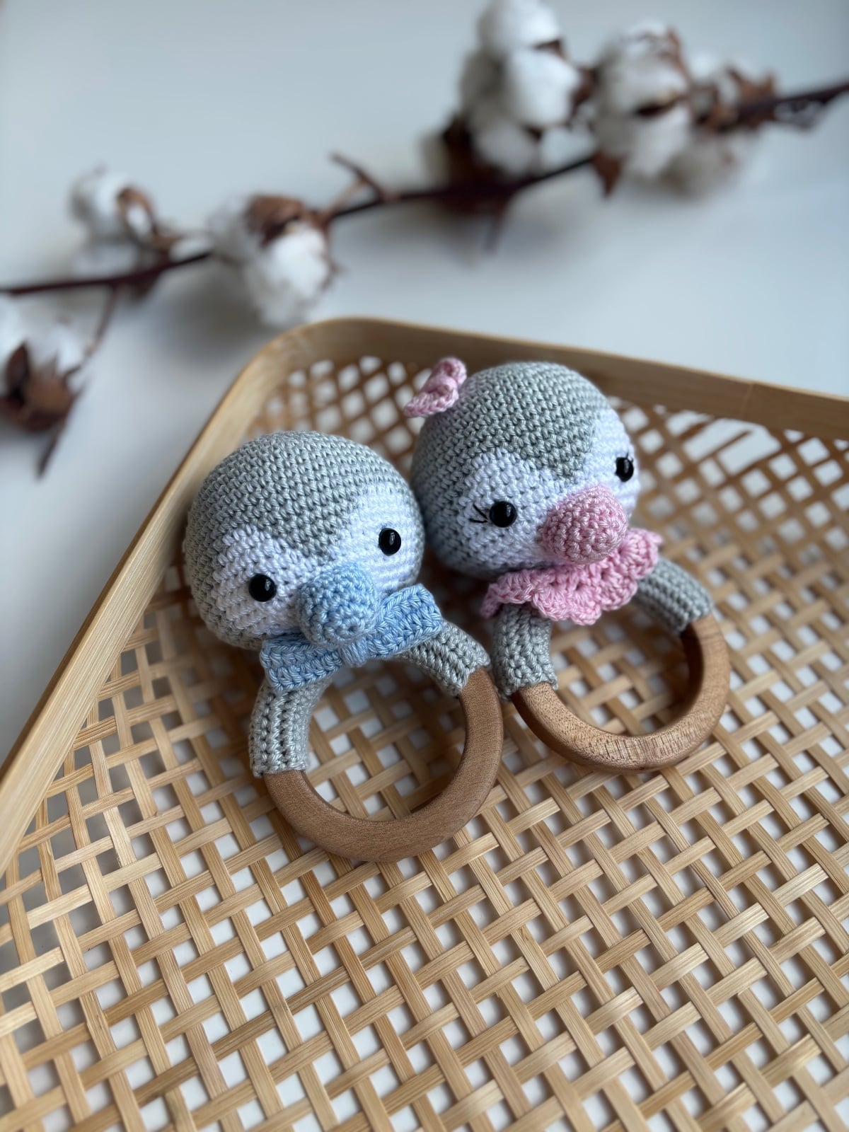 Little Eya – Pinguïn Ramelaar – Handgemaakt van Katoen met Ramme… - 86097 Pinguïn Ramelaar – Handgemaakt van Katoen met Rammelgeluid