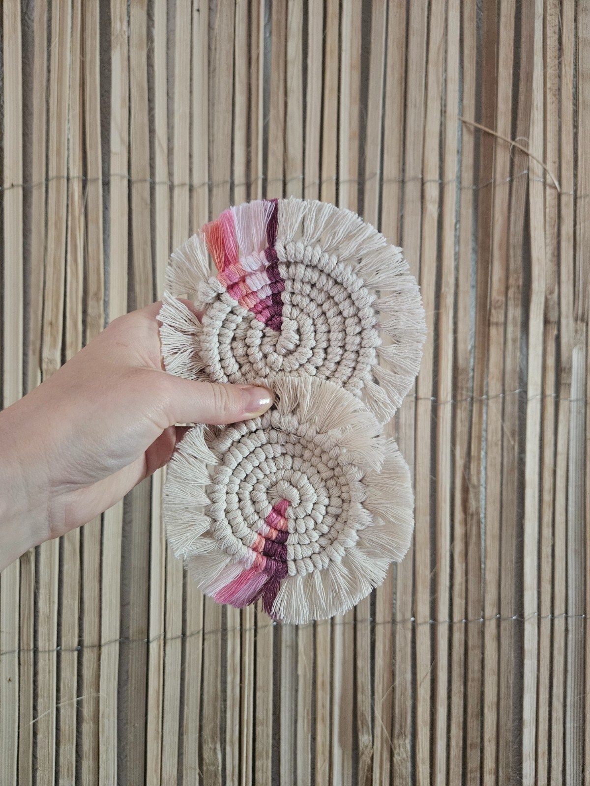 Macrame onderzetters - 86438 Macrame onderzetters