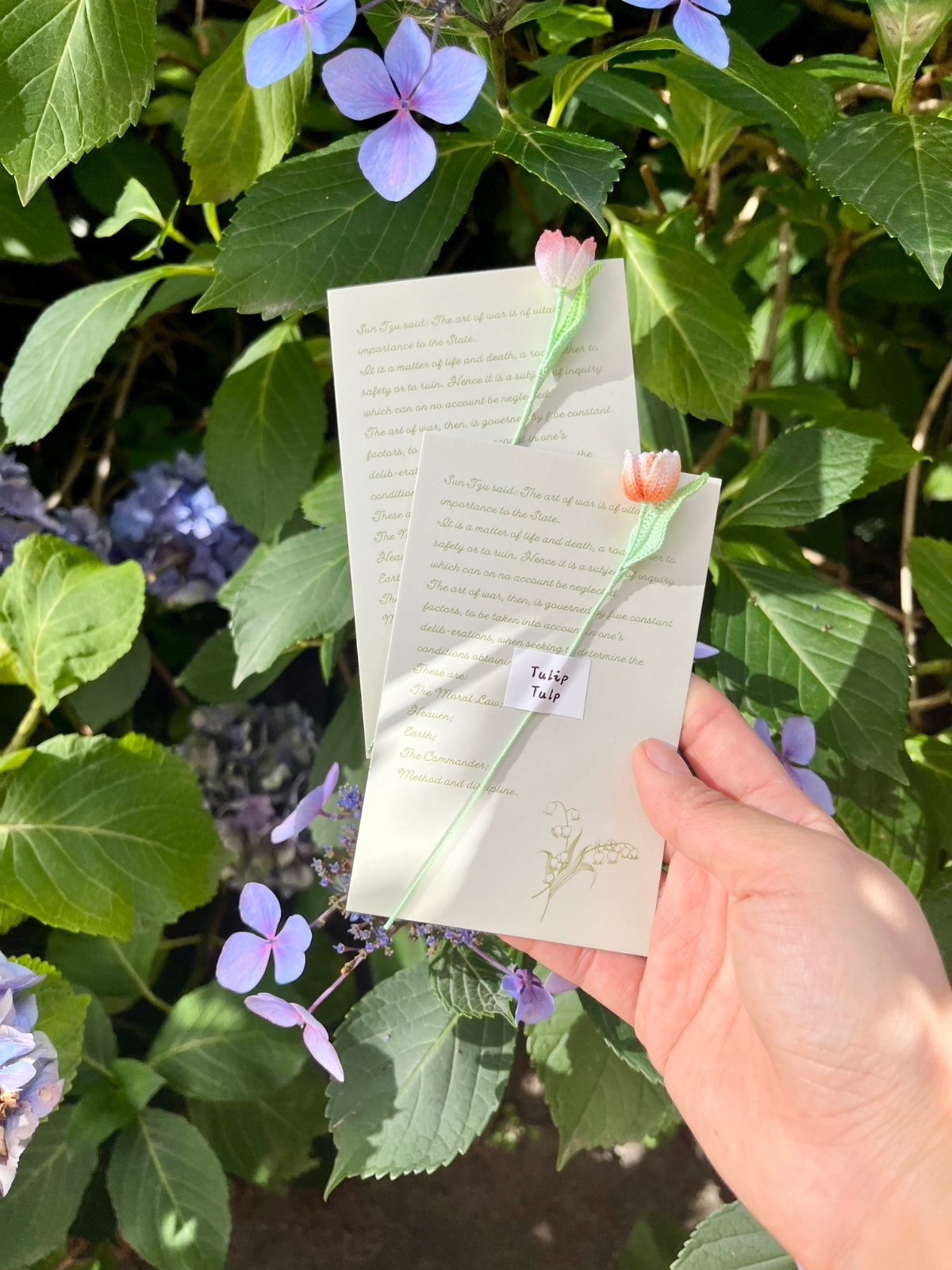 Micro Gehaakte Tulp Boekenlegger