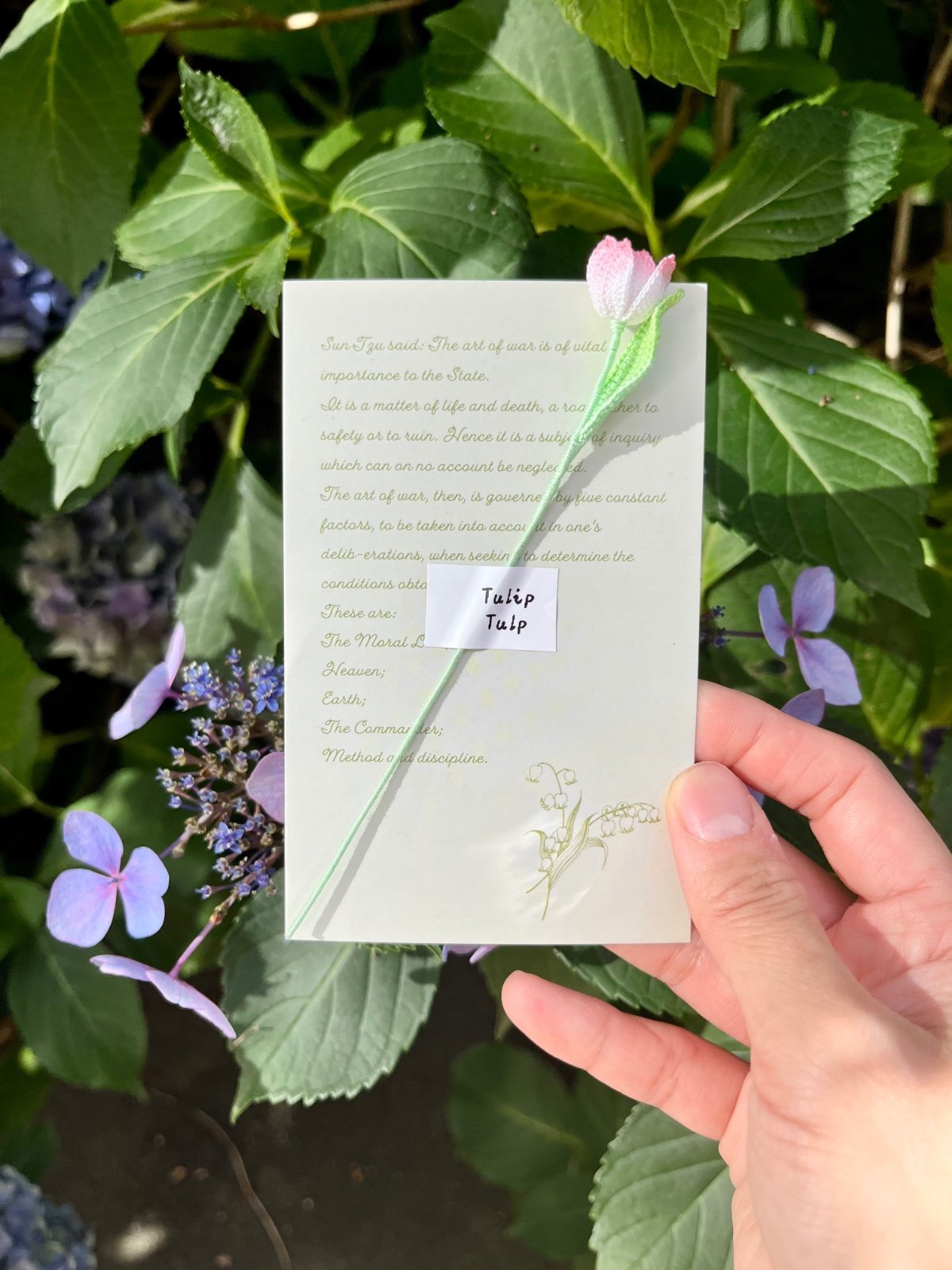 Micro Gehaakte Tulp Boekenlegger