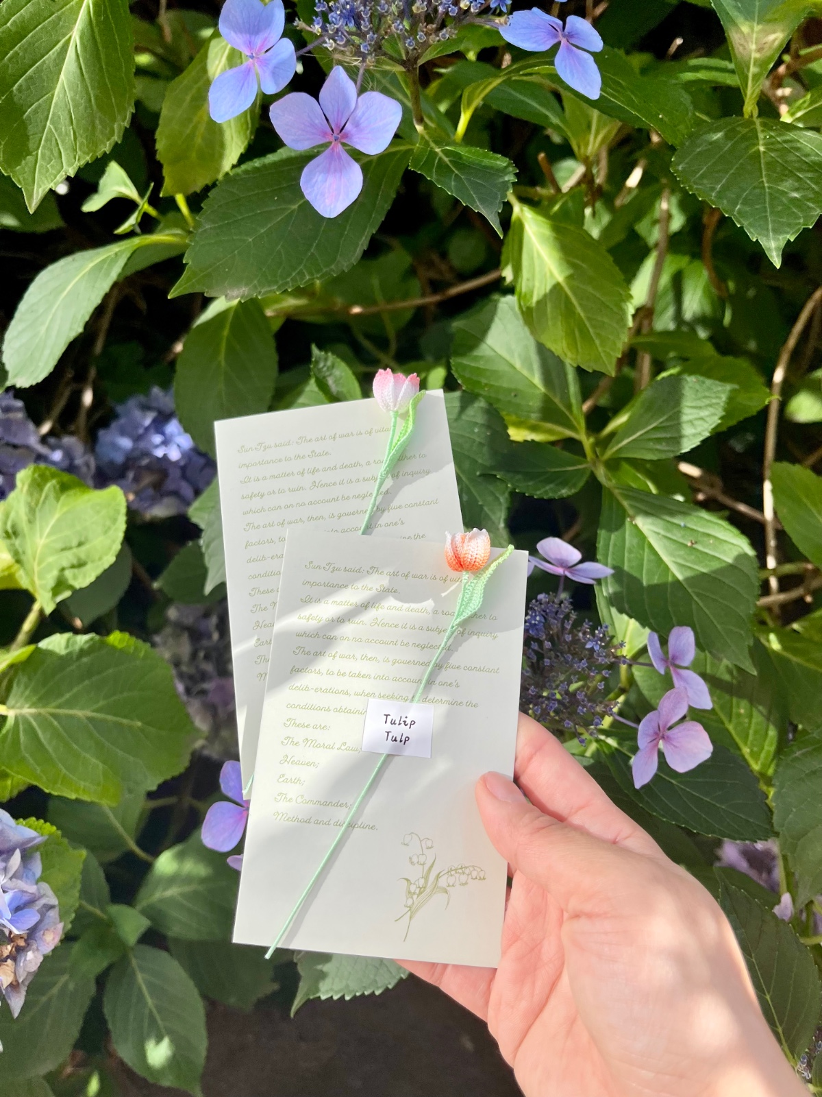 Micro Gehaakte Tulp Boekenlegger