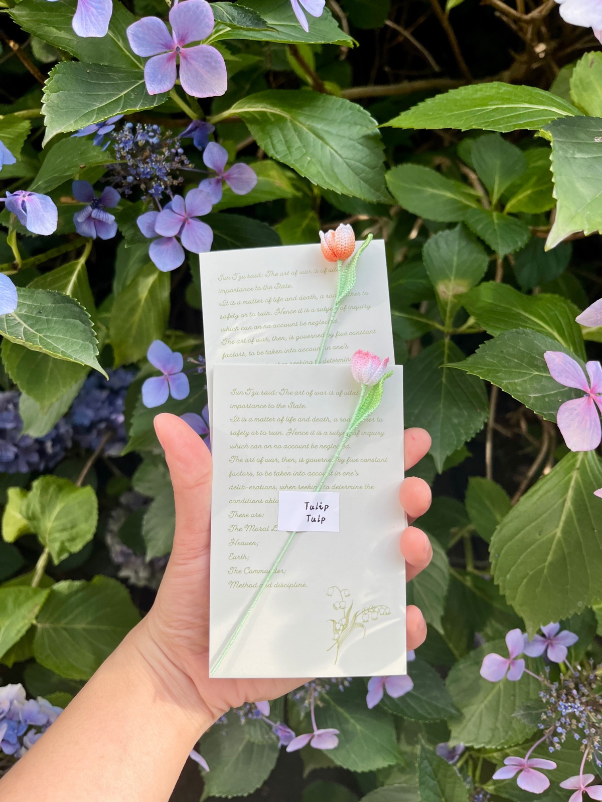 Micro Gehaakte Tulp Boekenlegger