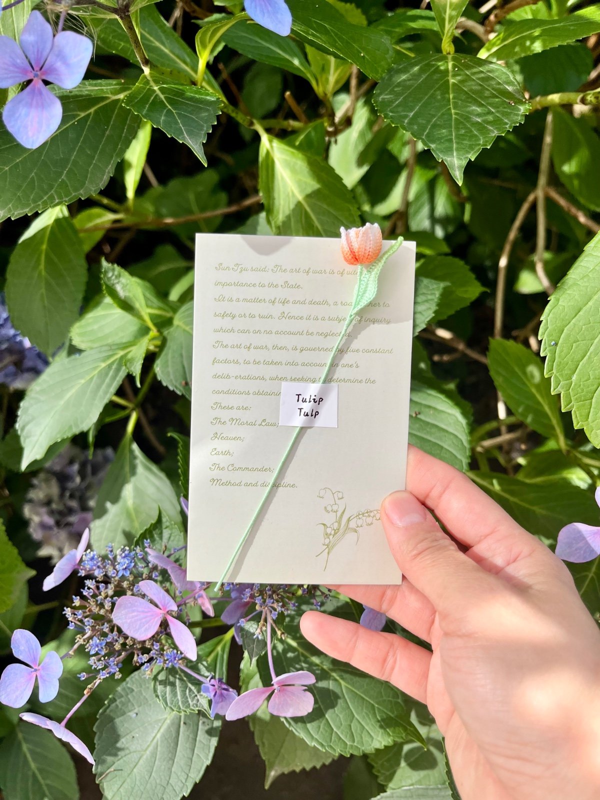 Micro Gehaakte Tulp Boekenlegger