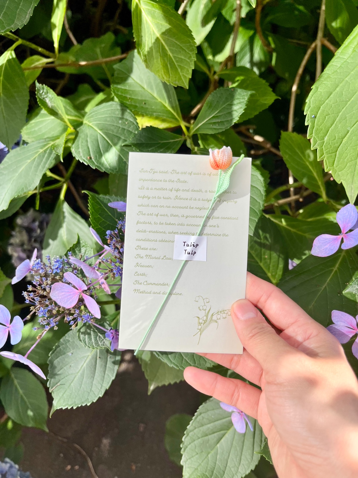 Micro Gehaakte Tulp Boekenlegger