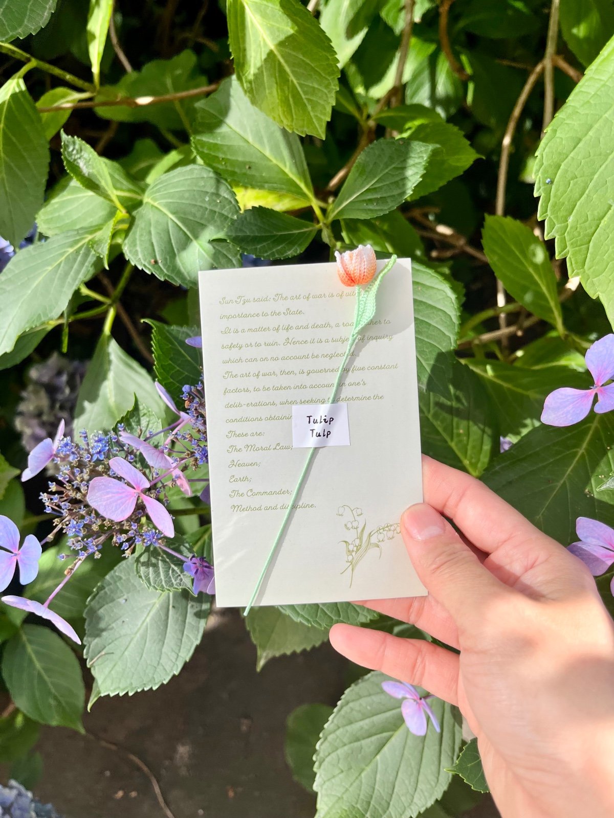 Micro Gehaakte Tulp Boekenlegger