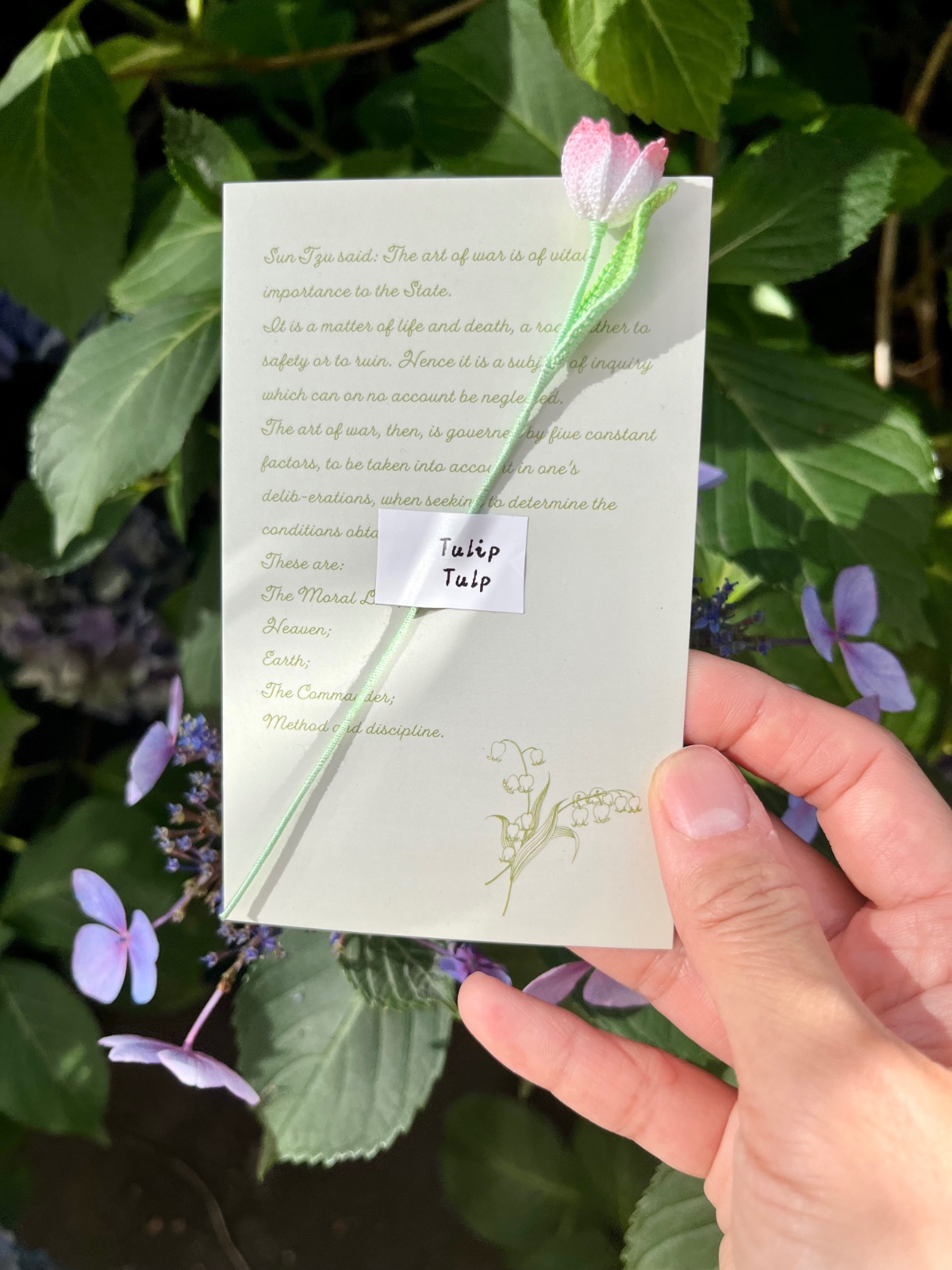 Micro Gehaakte Tulp Boekenlegger