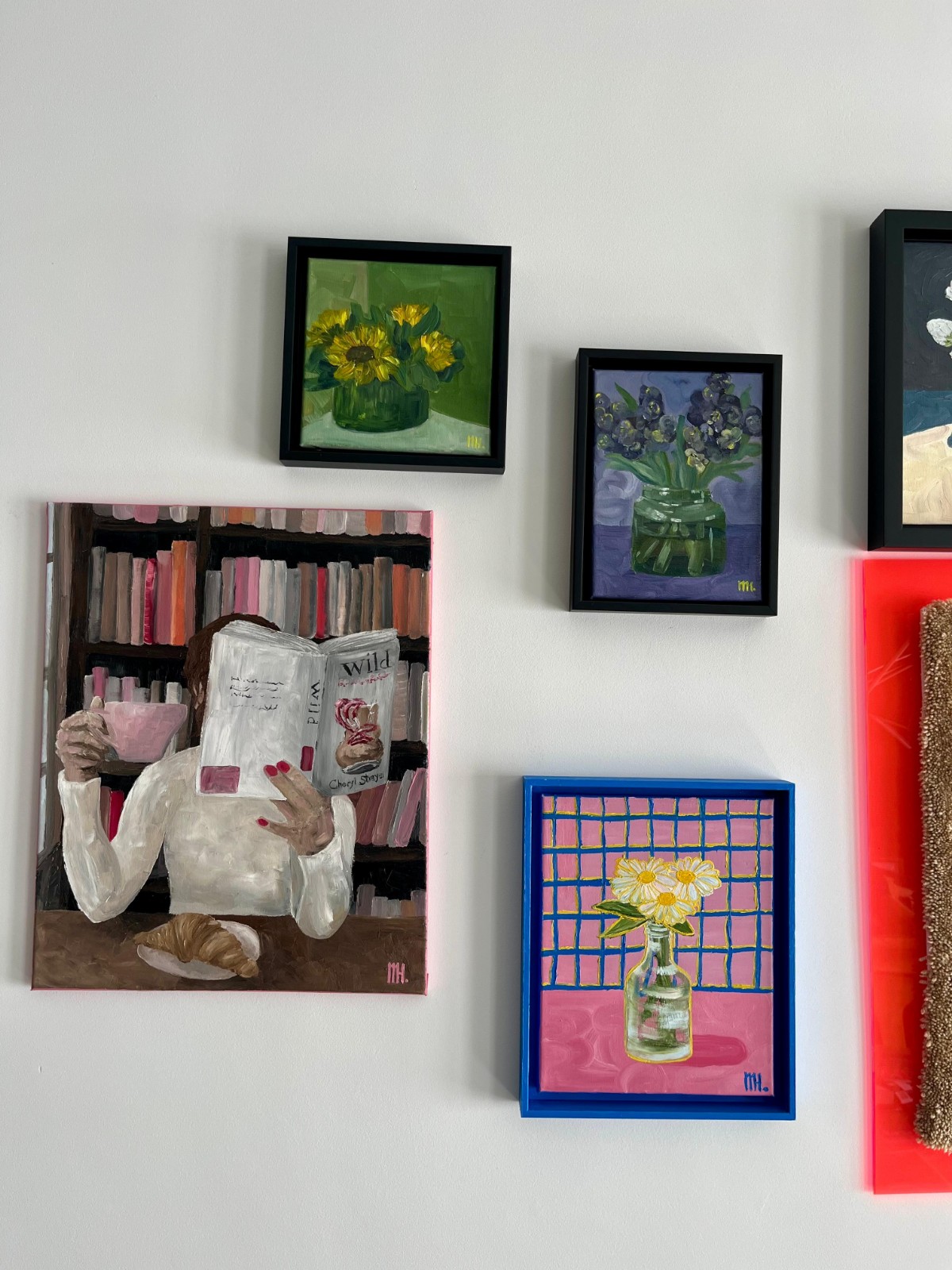 Schilderij "Hyacint" - origineel olieverf kunstwerk