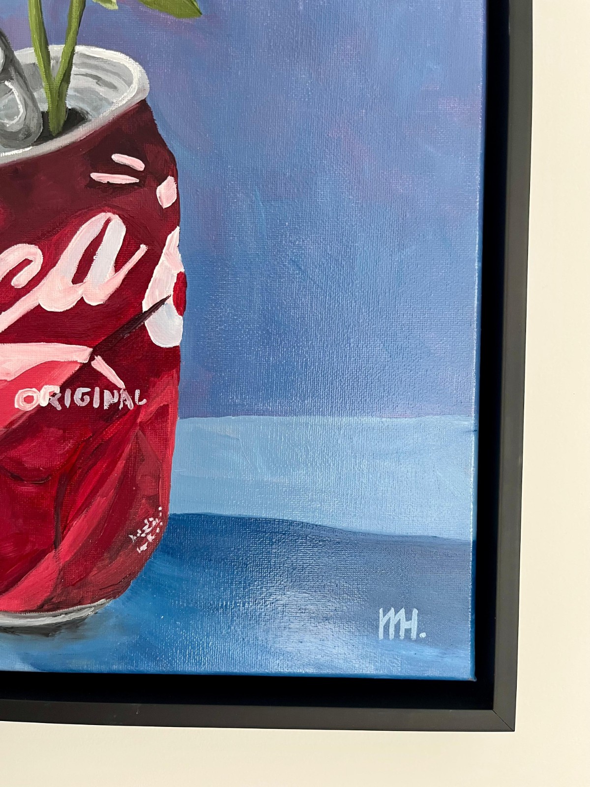 Schilderij "Petals & Pop" - origineel kunstwerk in olieverf