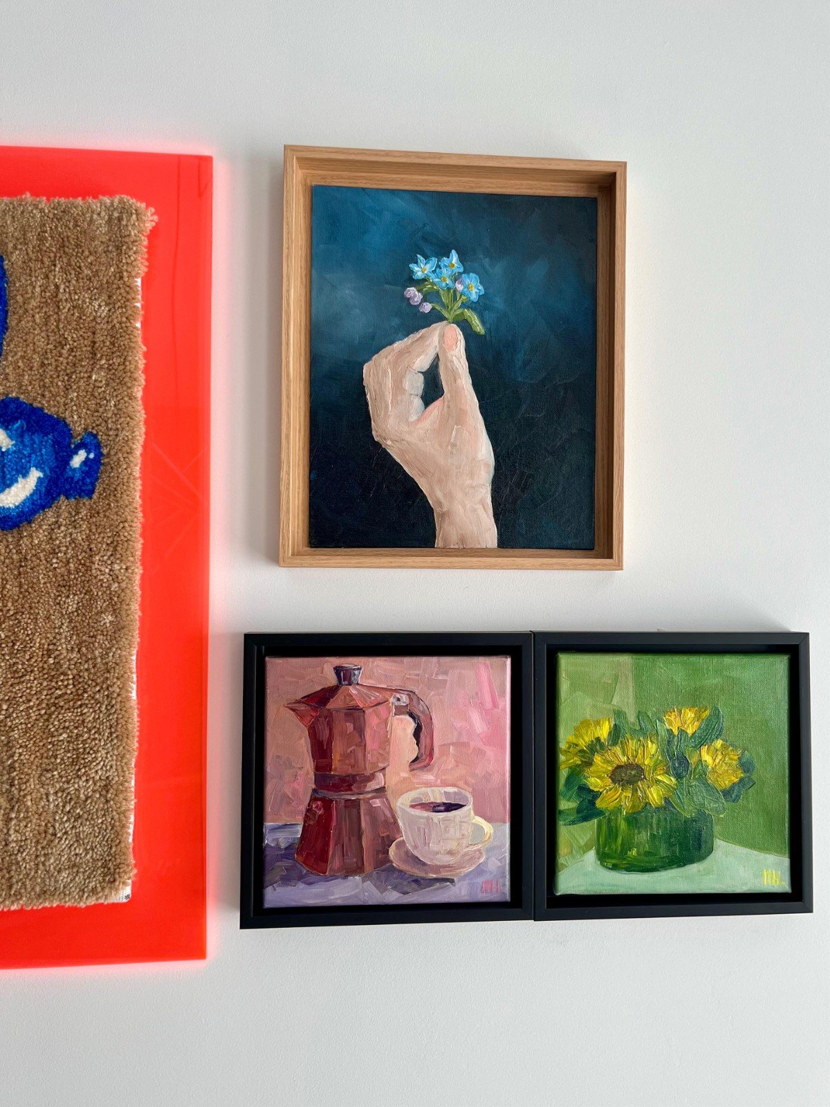 Schilderij "zonnebloemen" - origineel kunstwerk in olieverf