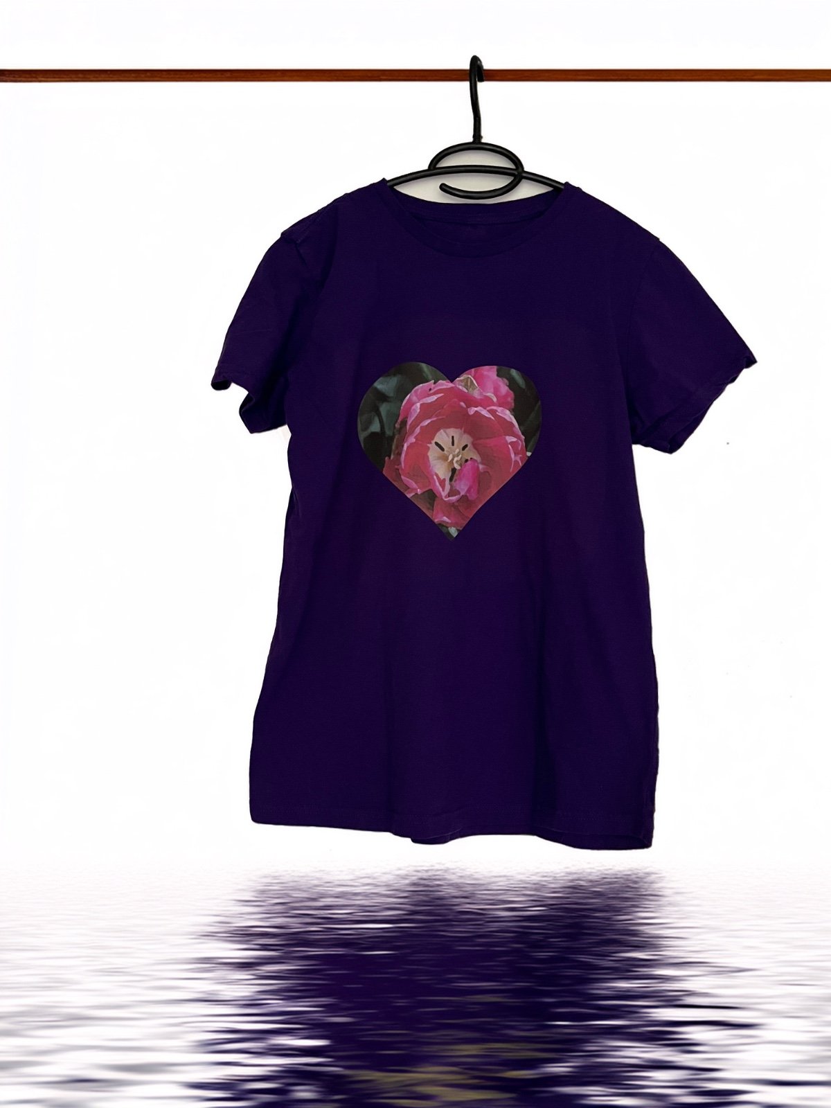 t-shirt met opdruk - bloemcanvas