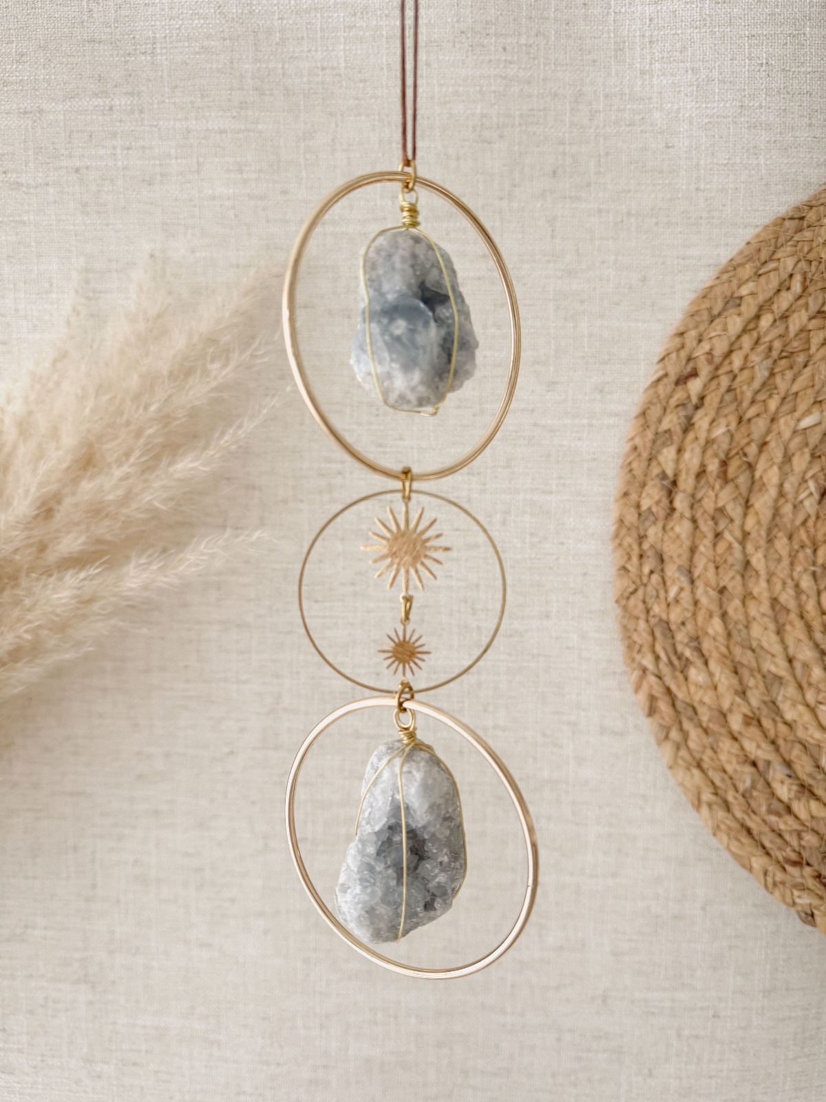 Celestien edelsteenhanger als decoratie in huis - 91499 Celestien edelsteenhanger als decoratie in huis