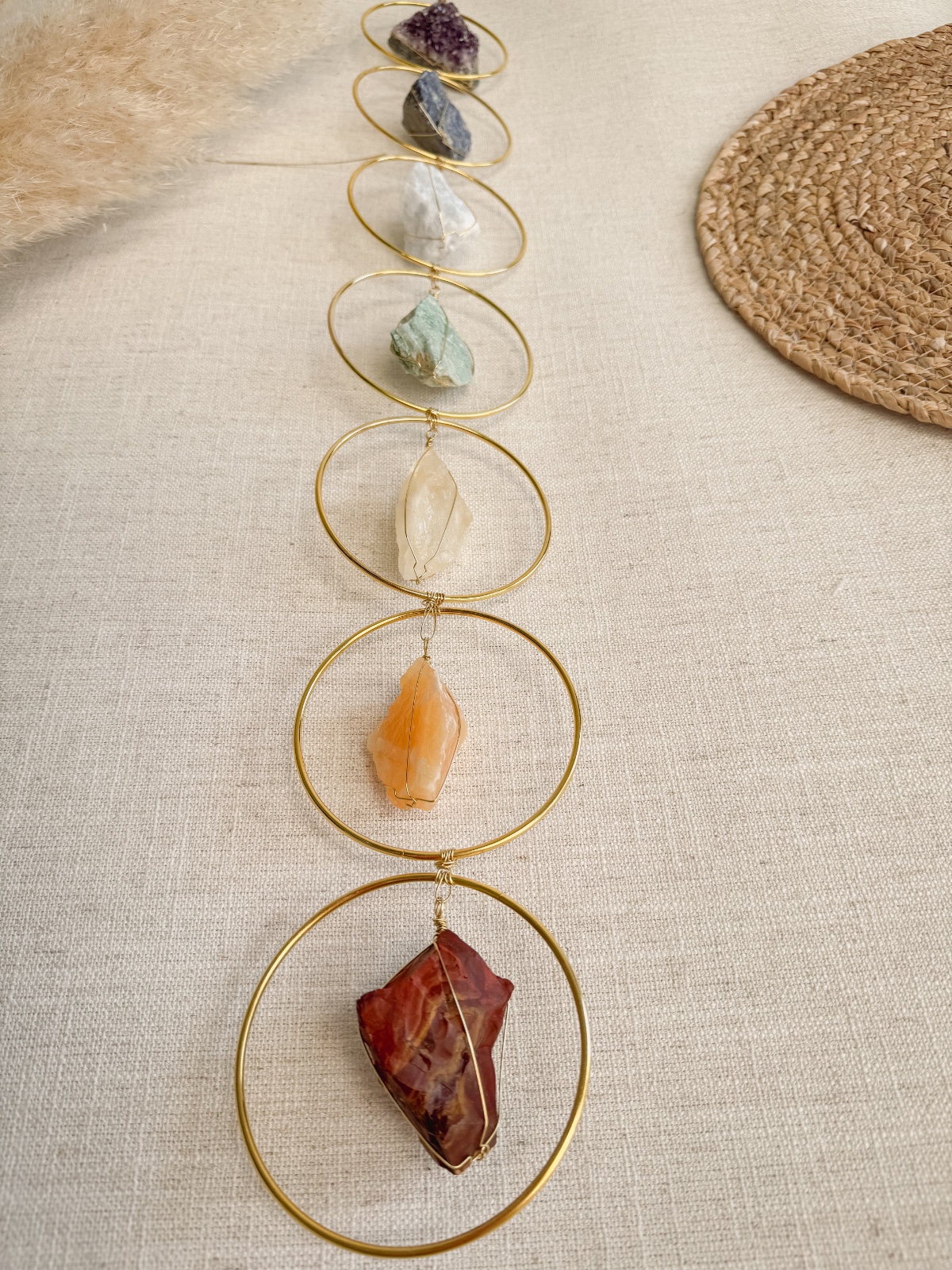 Chakra edelsteenhanger als decoratie in huis - 91550 Chakra edelsteenhanger als decoratie in huis