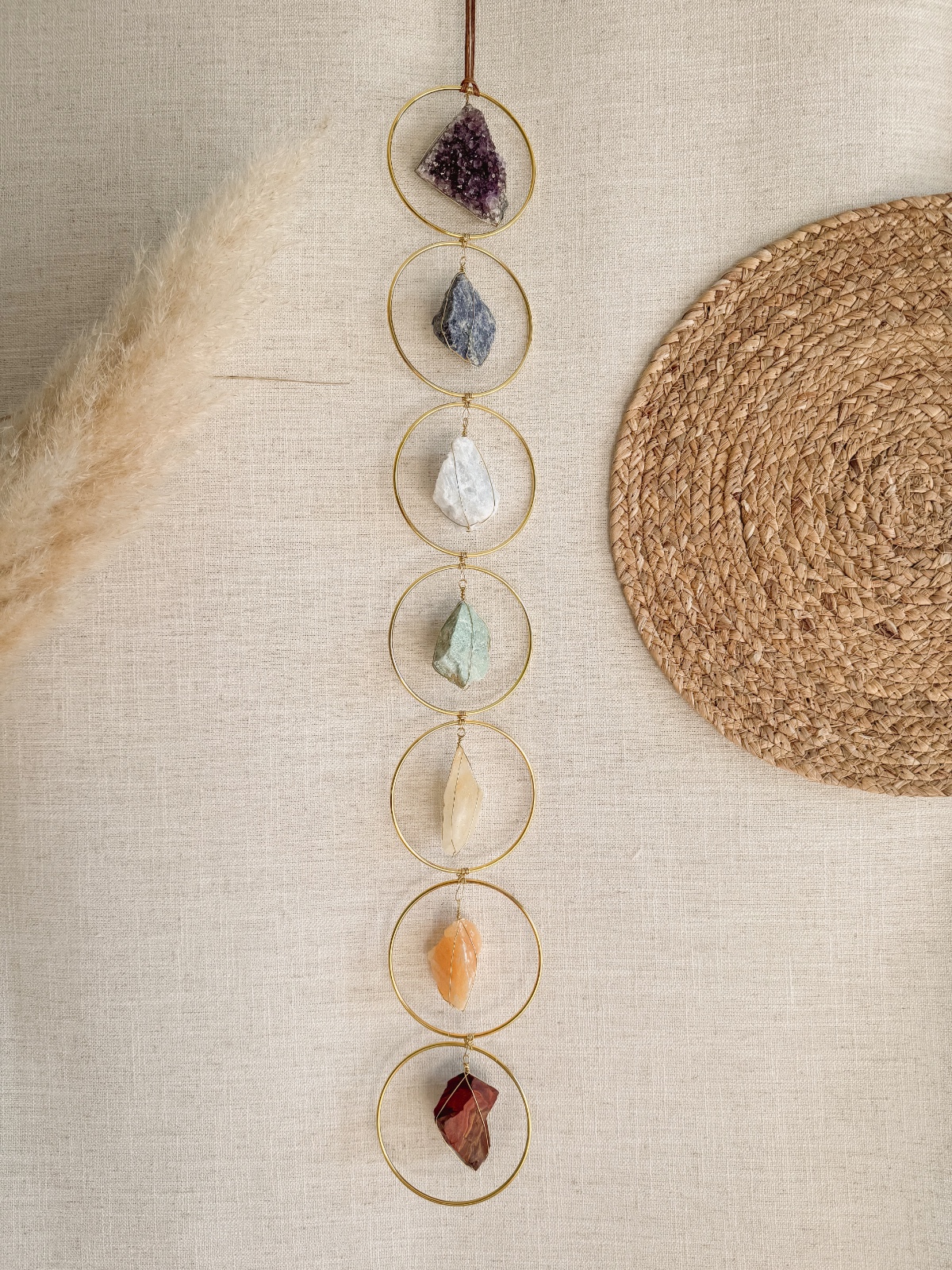 Chakra edelsteenhanger als decoratie in huis - 91552 Chakra edelsteenhanger als decoratie in huis