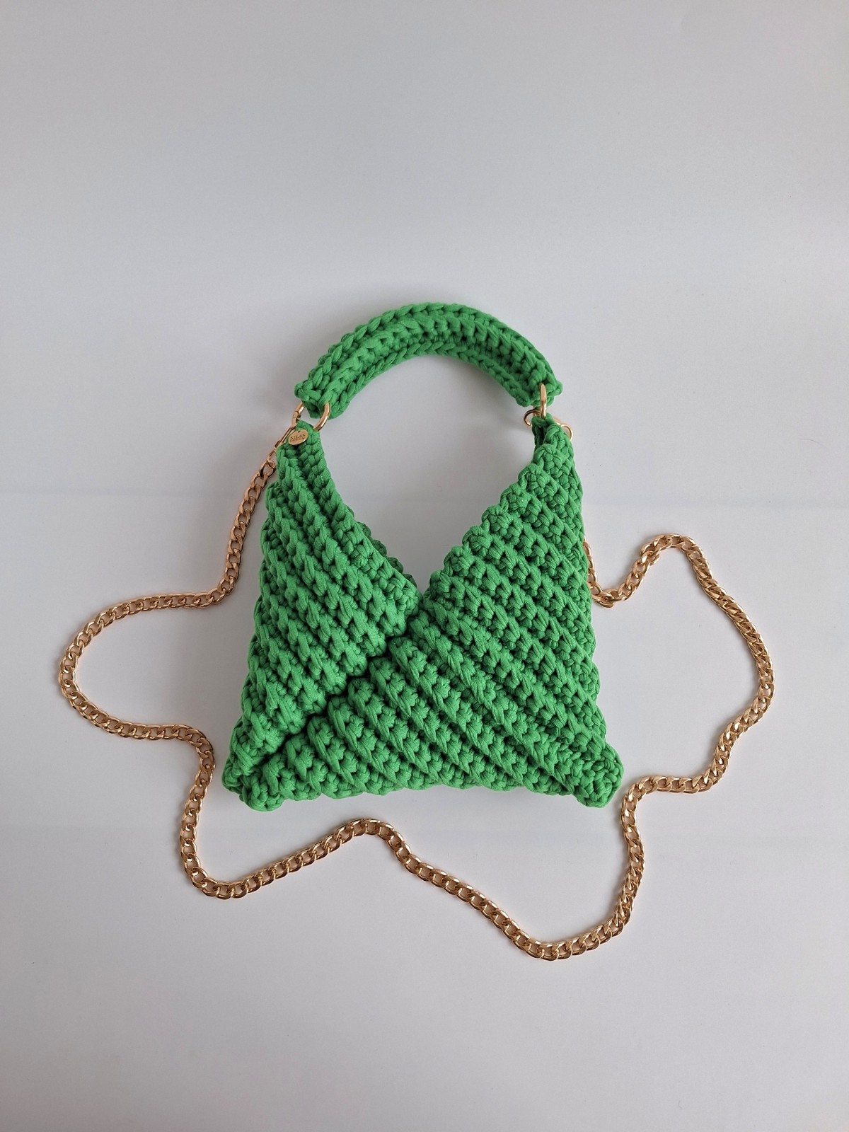 Gehaakte crossbody tas | Groen