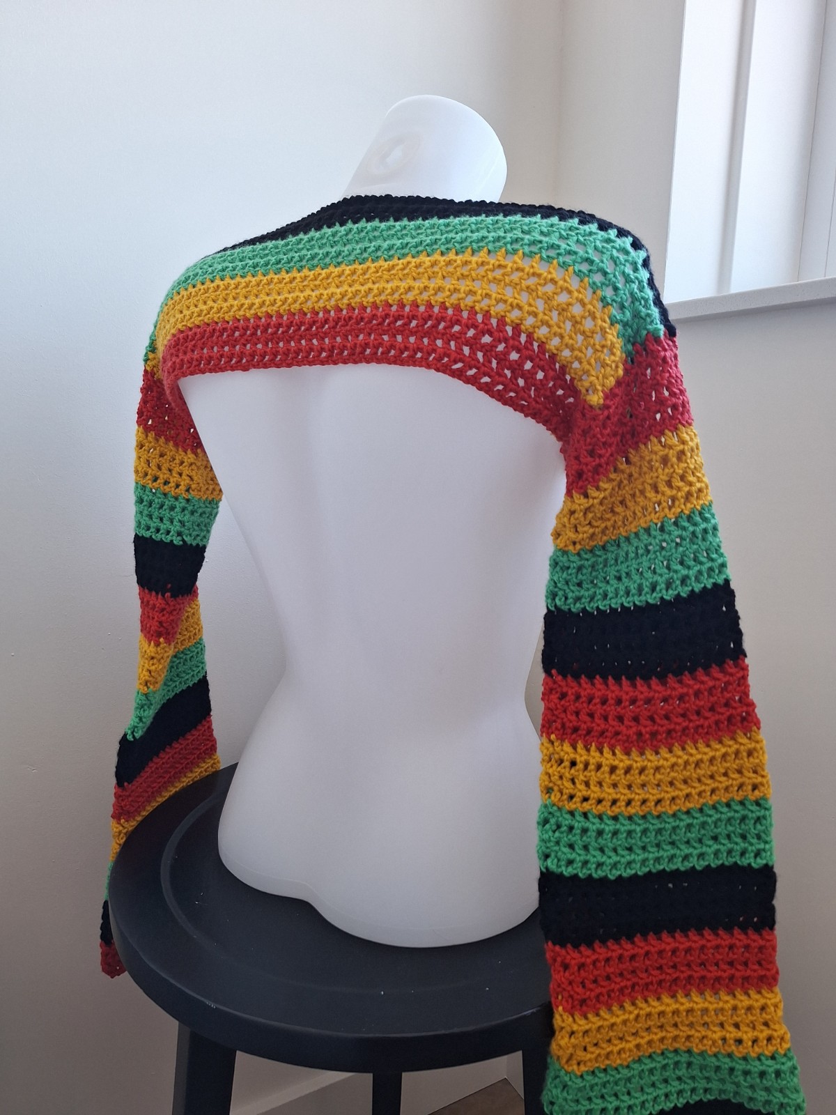 Gehaakte shrug | gehaakte bolero 'Reggae' - 89893 Gehaakte shrug | gehaakte bolero 'Reggae'