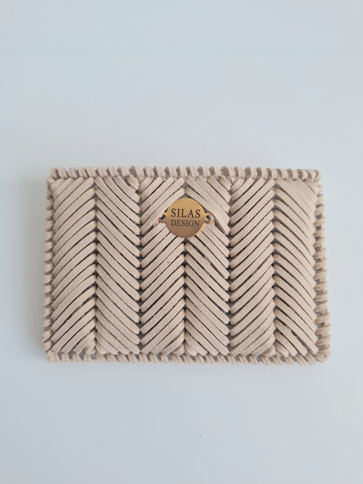 Geweven pasjeshouder 'Beige' - 91406 Geweven pasjeshouder | Beige