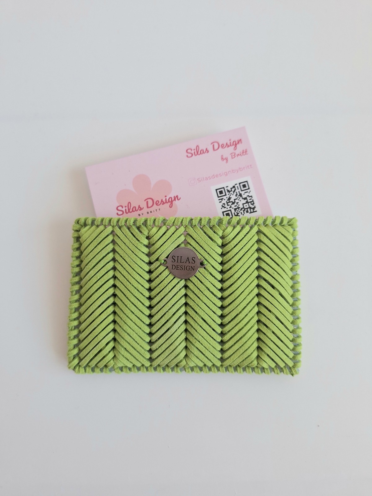 Geweven pasjeshouder | Lichtgroen - 92287 Geweven pasjeshouder | Lichtgroen