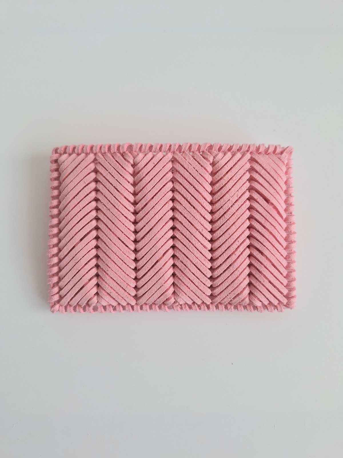 Geweven pasjeshouder | Lichtroze - 91420 Geweven pasjeshouder | Lichtroze