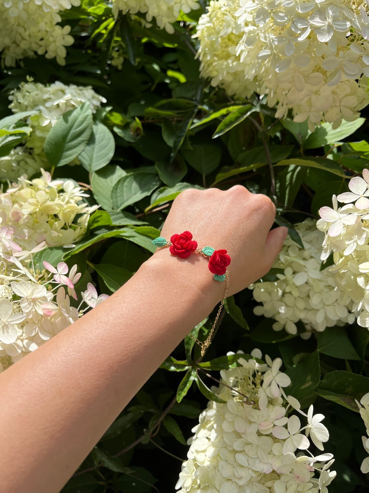 Micro Gehaakte Rozen Armband - 89415 Micro Gehaakte Rozen Armband