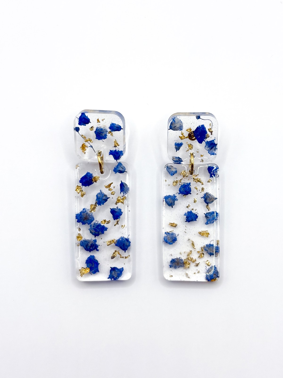 Rechthoekige Statement Oorbellen met Echte Bloemen uit Den Haag (The … - 91735 Rechthoekige Statement Oorbellen met Echte Bloemen uit Den Haag (The Tide)