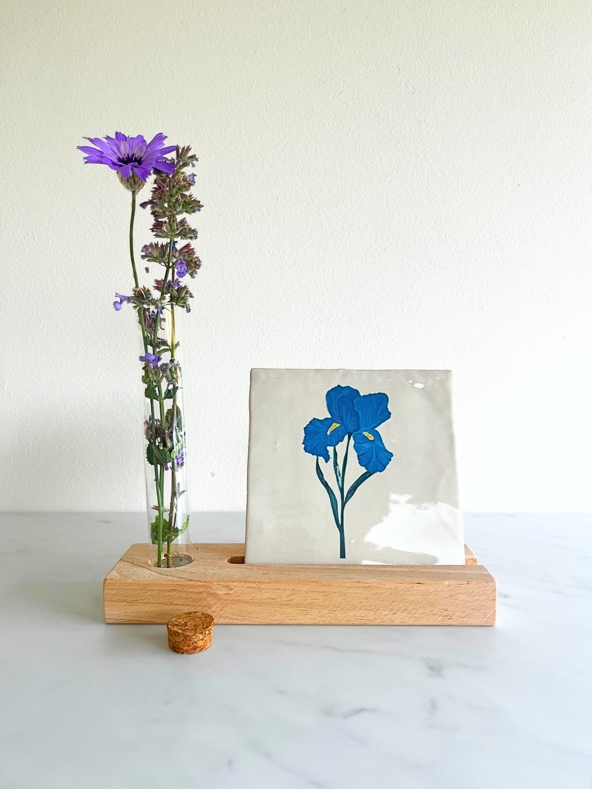 Tegelhouder met proefbuisje - 93352 Tegelhouder met proefbuisje