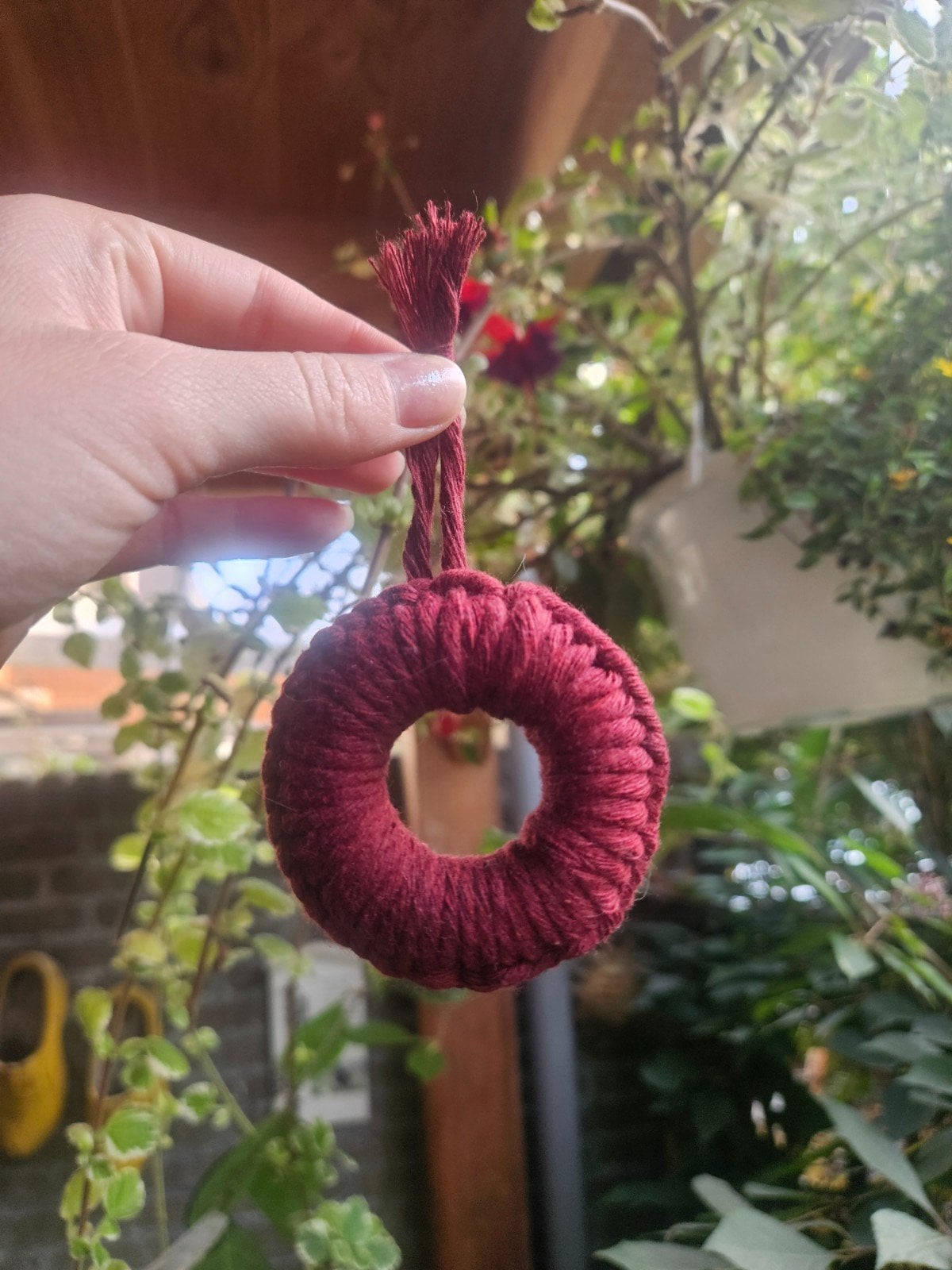 Burgundy kersthanger - 94595 Burgundy kersthanger