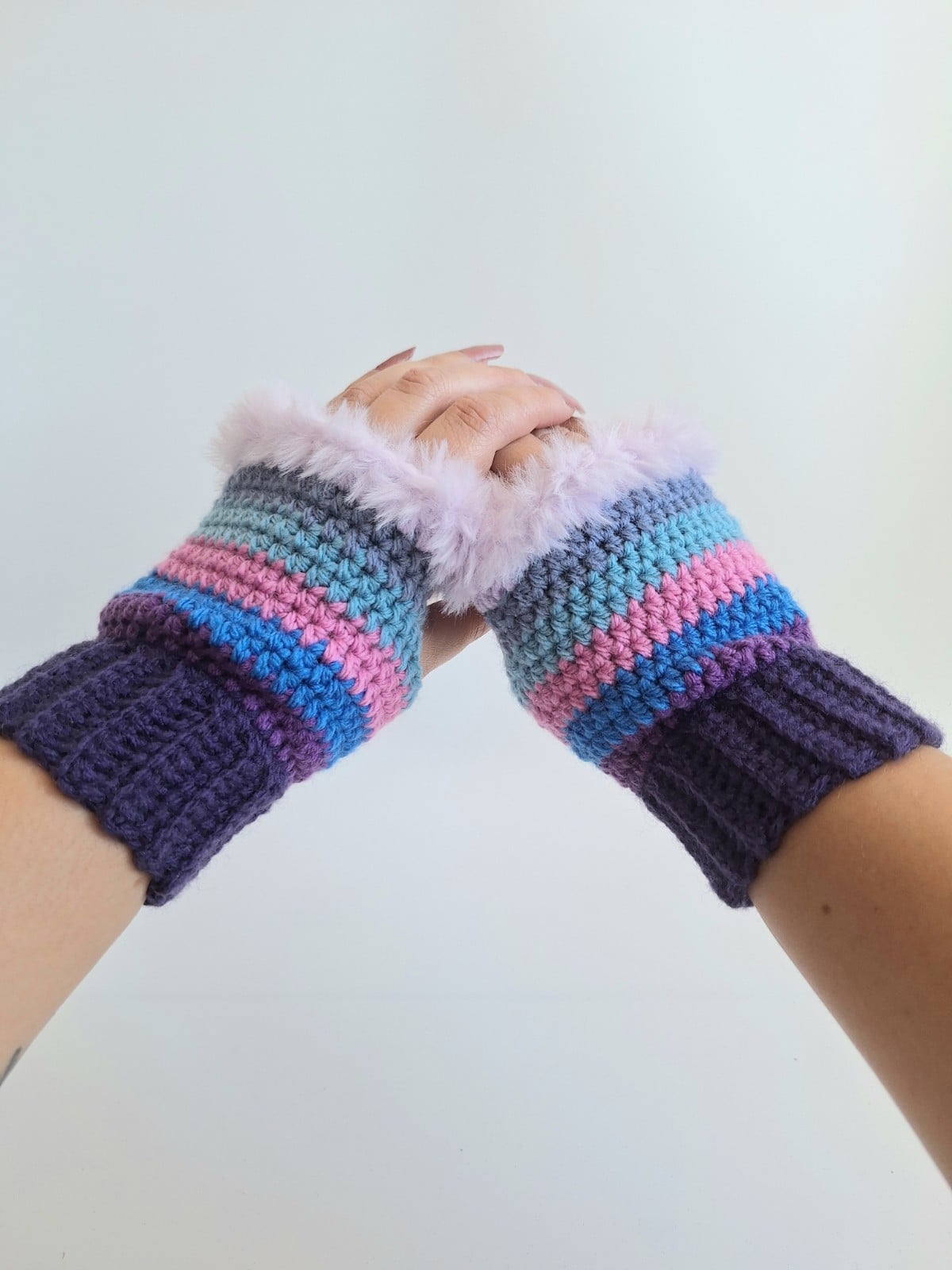 Gehaakte handschoenen - gehaakte vingerloze handschoenen | Coraline vibes