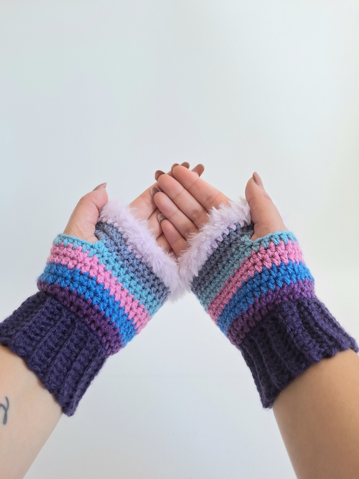 Gehaakte handschoenen - gehaakte vingerloze handschoenen | Coraline vibes