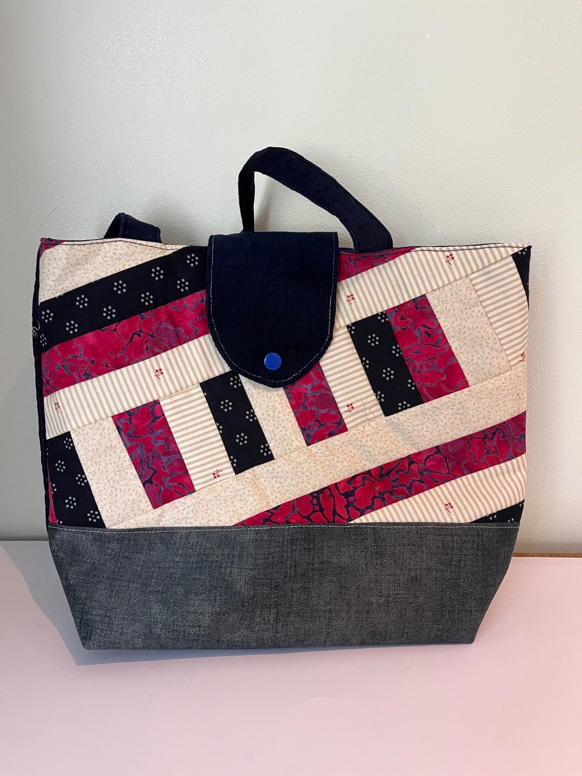 Handtas met quilt motief - 96100 Quilt ontmoet tas