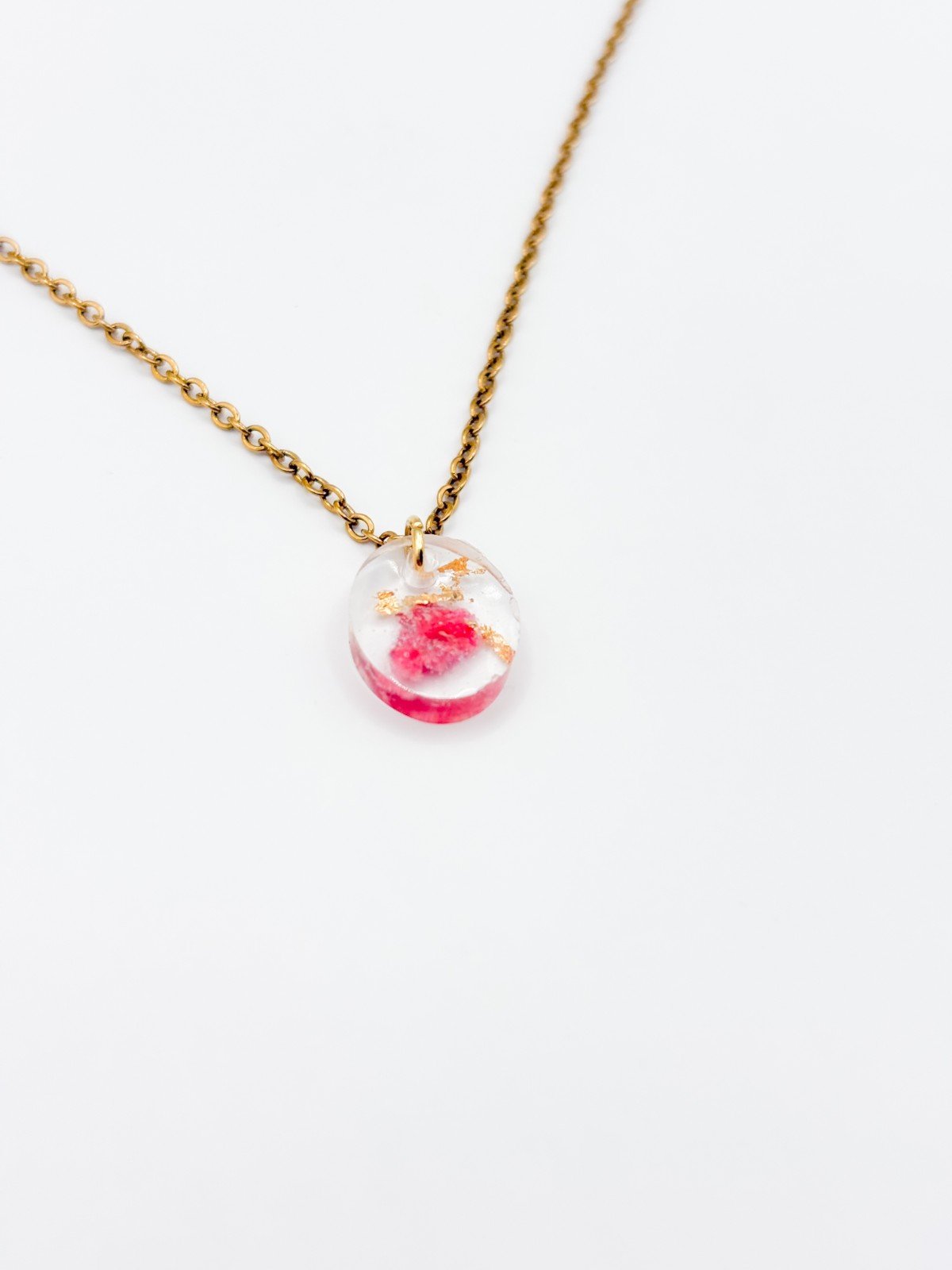 Ketting met Ovaalvormige Hanger Gevuld met Echte Bloem uit Utrecht (T… - 96499 Ketting met Ovaalvormige Hanger Gevuld met Echte Bloem uit Utrecht (The Blossom Chapter)