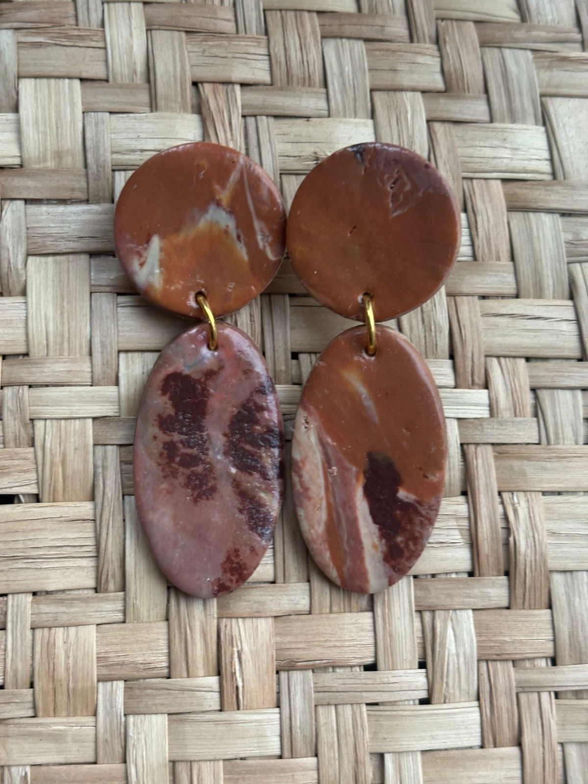 Oorbellen - ovaal herfst