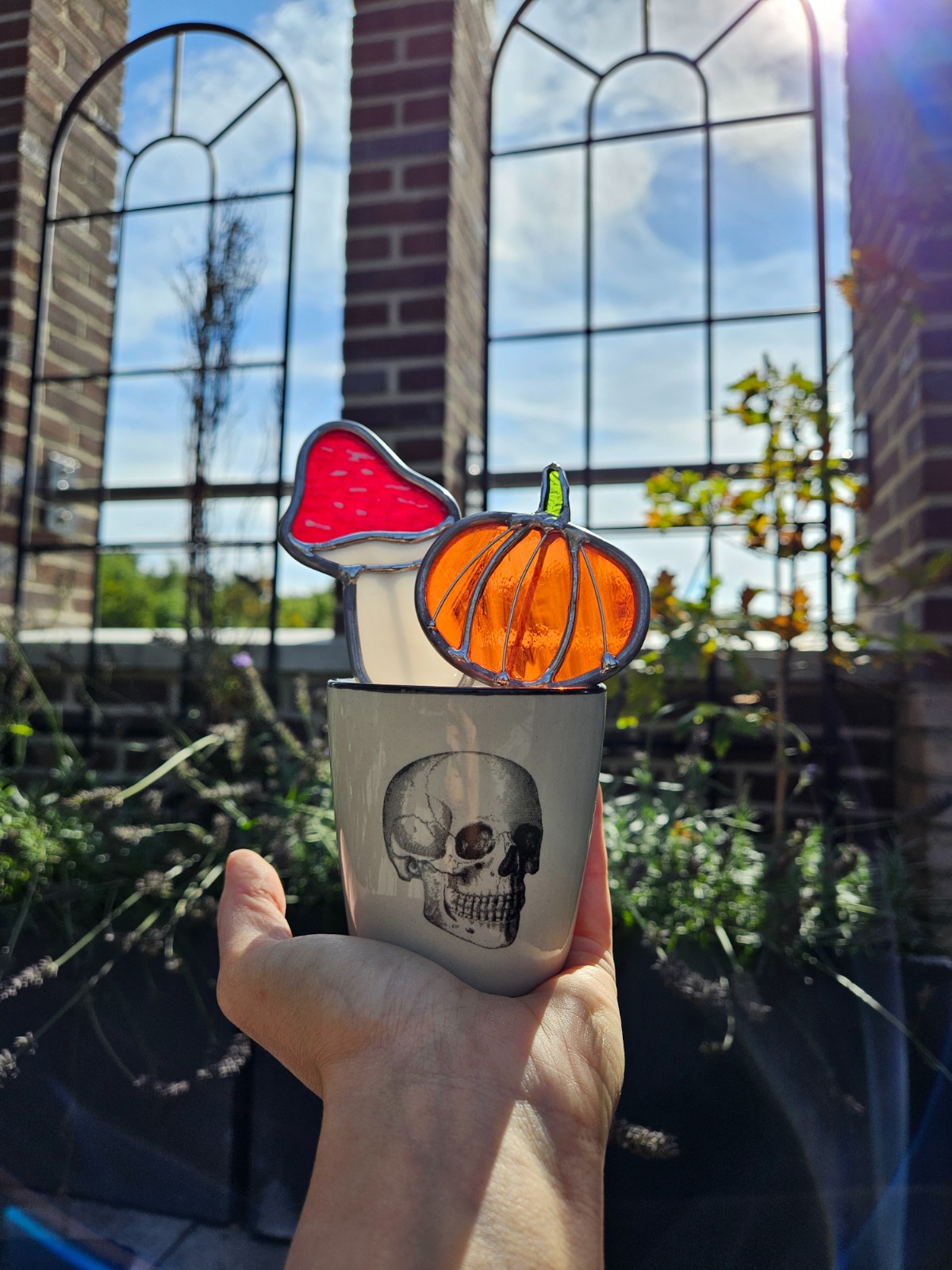 Planten steker paddestoel of pompoen - 97396 Planten steker paddestoel of pompoen