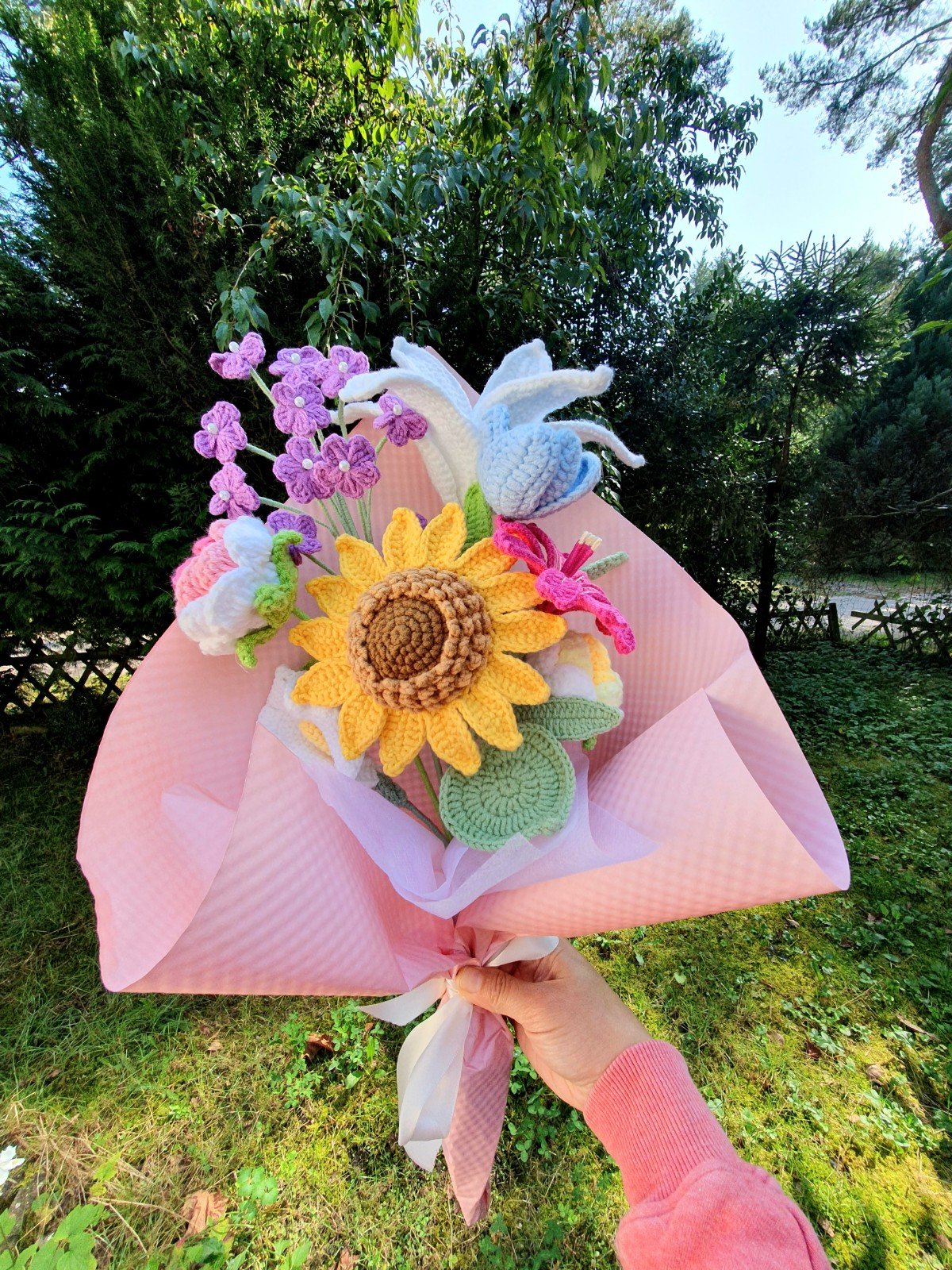 Uniek gehaakt bloemenboeket – handmade with love - 95543 Uniek gehaakt bloemenboeket – handmade with love