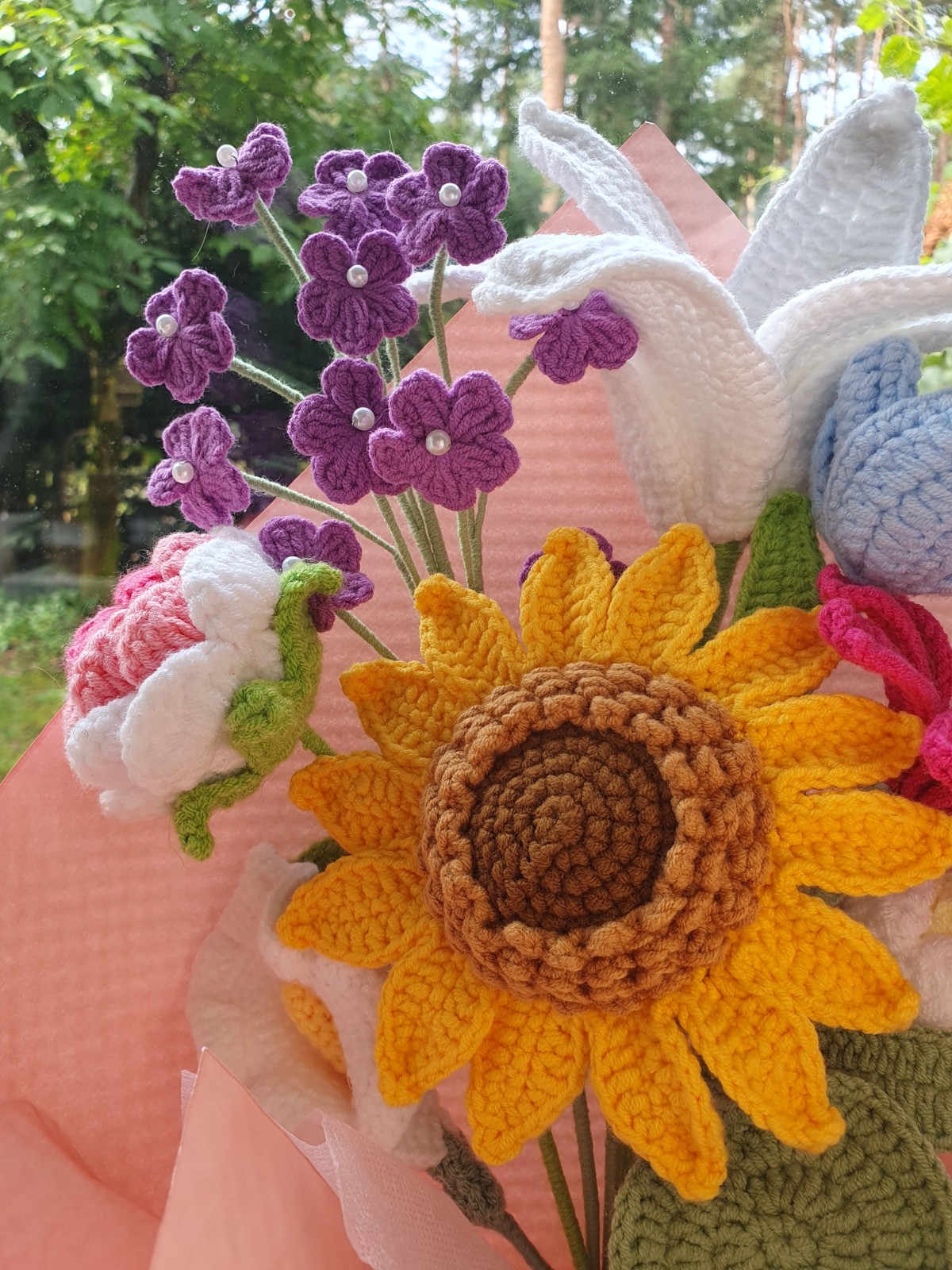 Uniek gehaakt bloemenboeket – handmade with love - 95544 Uniek gehaakt bloemenboeket – handmade with love