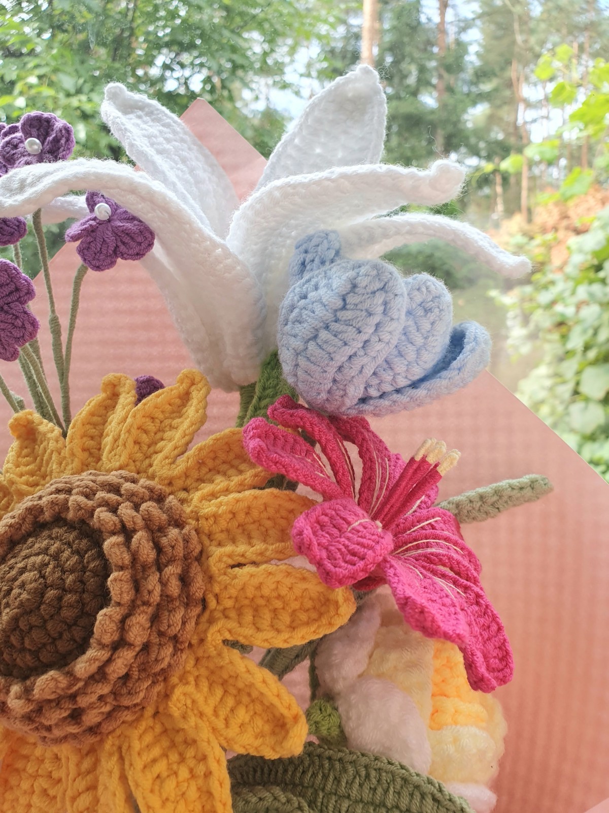 Uniek gehaakt bloemenboeket – handmade with love - 95545 Uniek gehaakt bloemenboeket – handmade with love