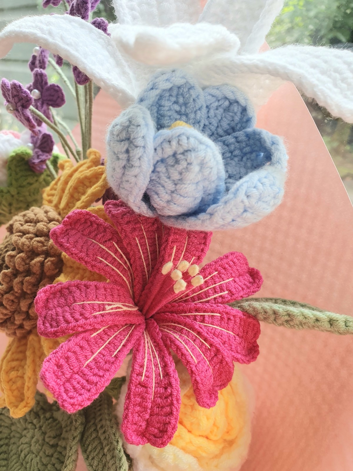 Uniek gehaakt bloemenboeket – handmade with love - 95546 Uniek gehaakt bloemenboeket – handmade with love