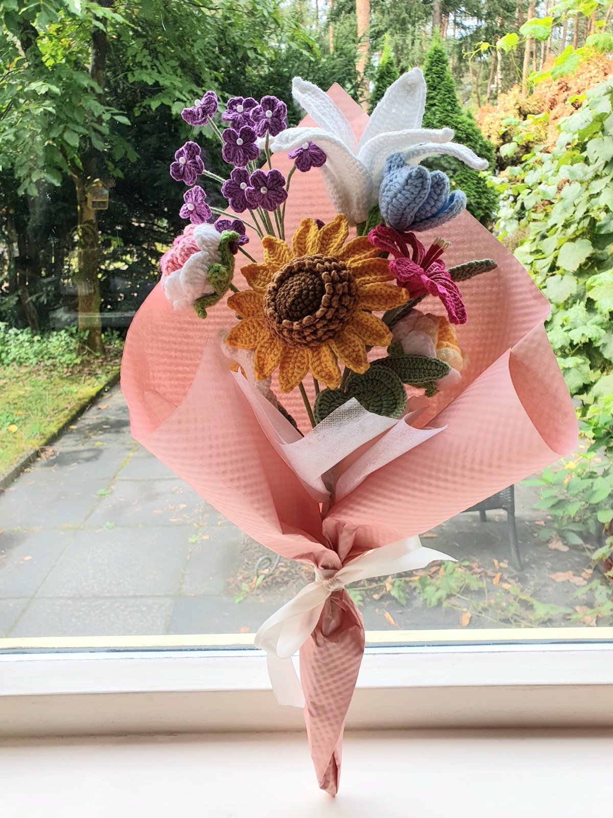 Uniek gehaakt bloemenboeket – handmade with love - 95549 Uniek gehaakt bloemenboeket – handmade with love