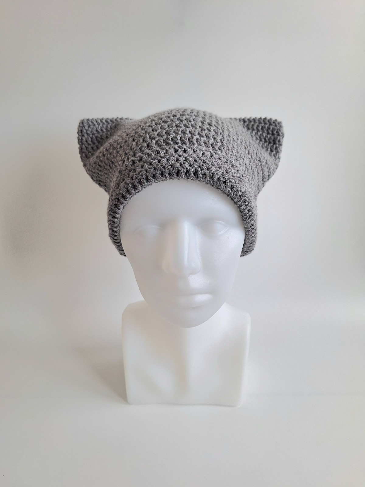 Gehaakte muts | Grijs - 99243 Gehaakte muts | Grijs